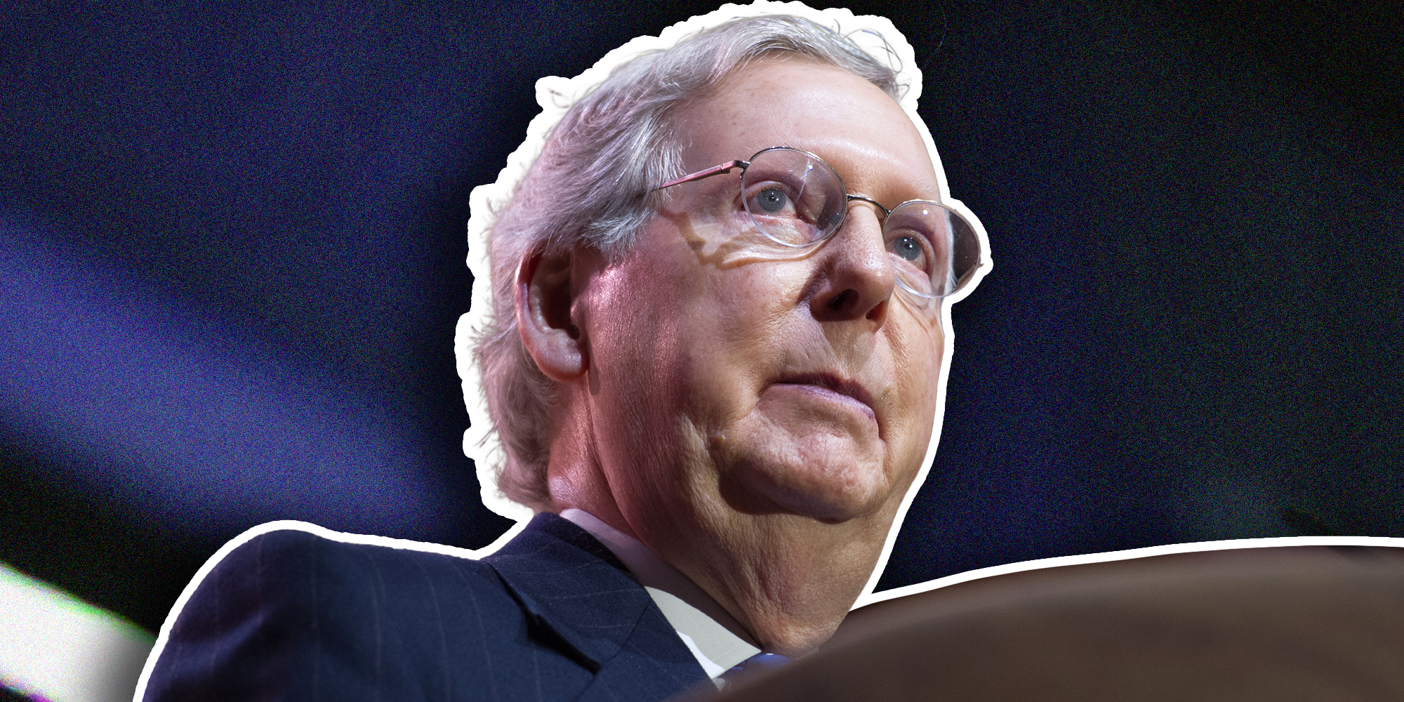NATIONAL HARBOR, MD - MARCH 6, 2014: Senator Mitch McConnell (R-KY) speaks at the Conservative Political Action Conference (CPAC).