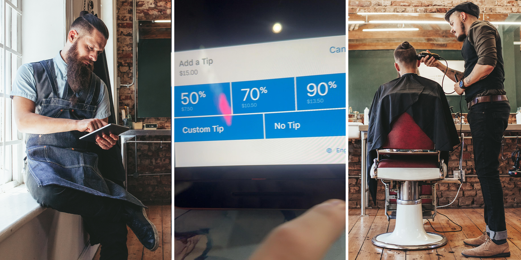 Customer gets asked to tip 50%, 70%, or 90% for walk-in haircut