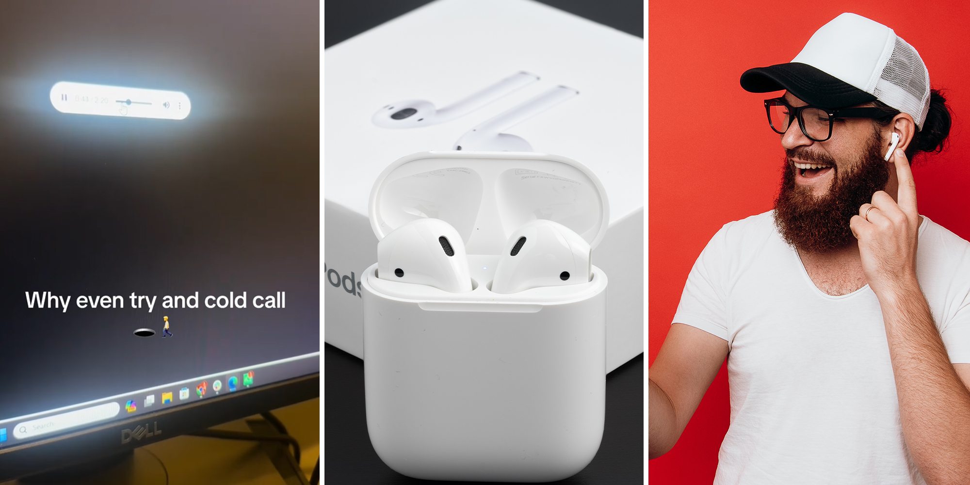 Worker warns about cold calling potential customers with your AirPods on