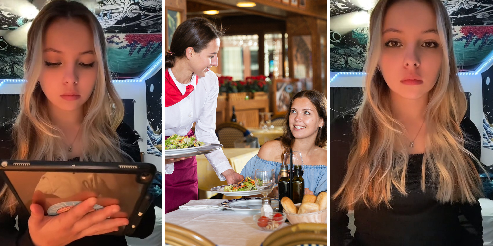 Woman says she was waited on by a Gen Alpha server