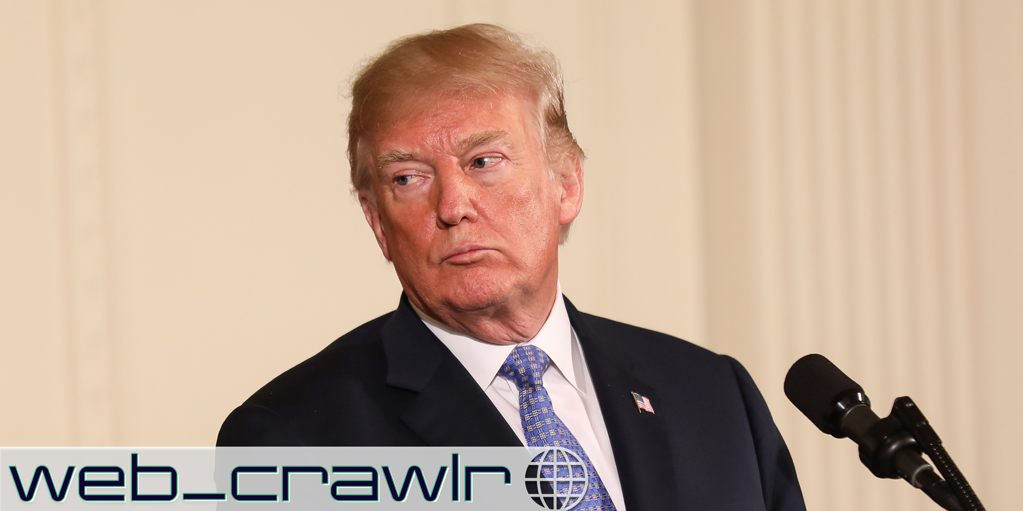 Donald Trump. The Daily Dot newsletter web_crawlr logo is in the bottom left corner.