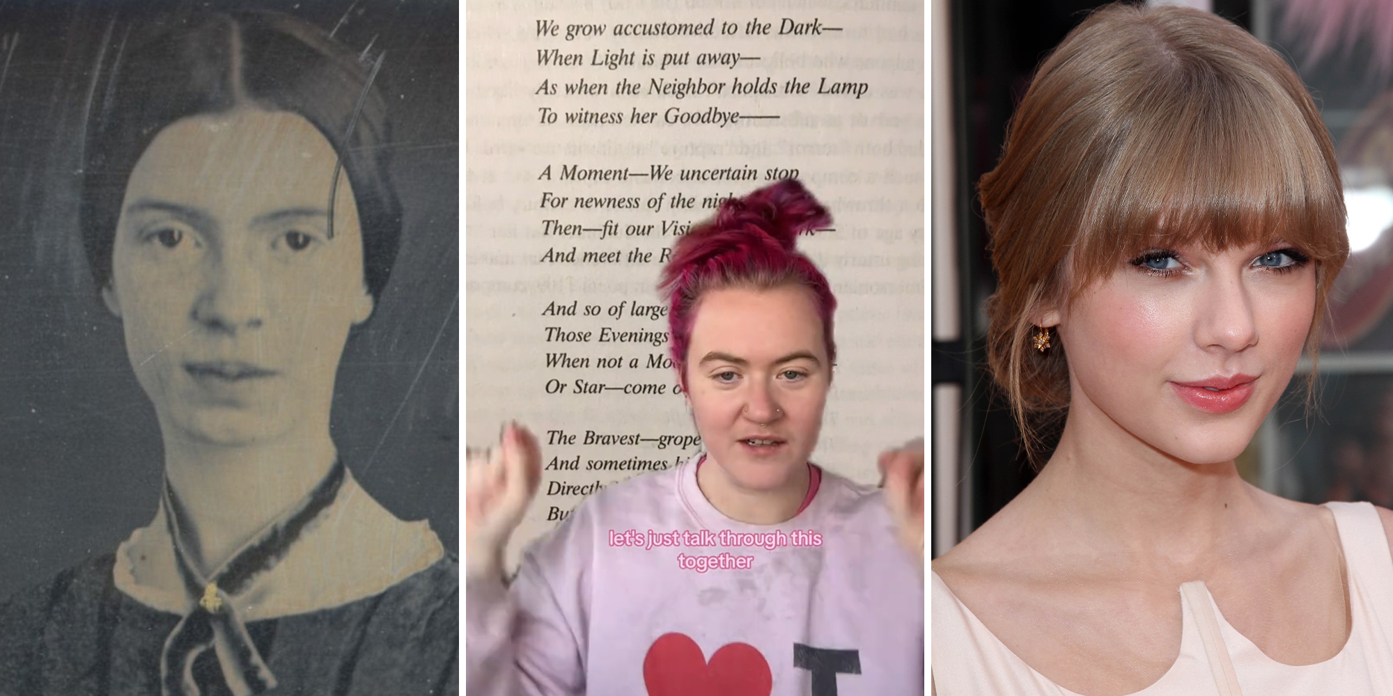 Emily Dickinson and Taylor Swift are related. Here's how fans say she influenced her work