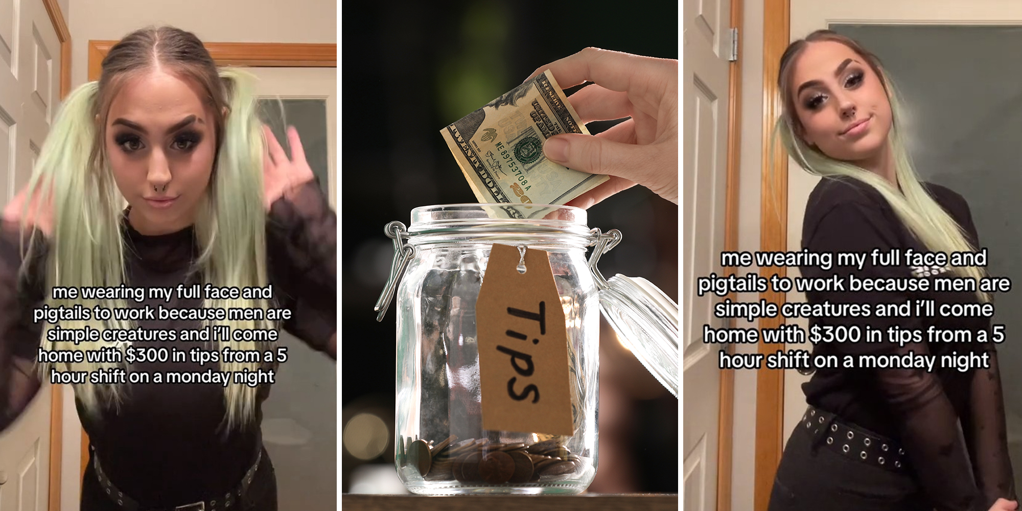 Server says she makes up to $300 in one shift when wearing pigtails