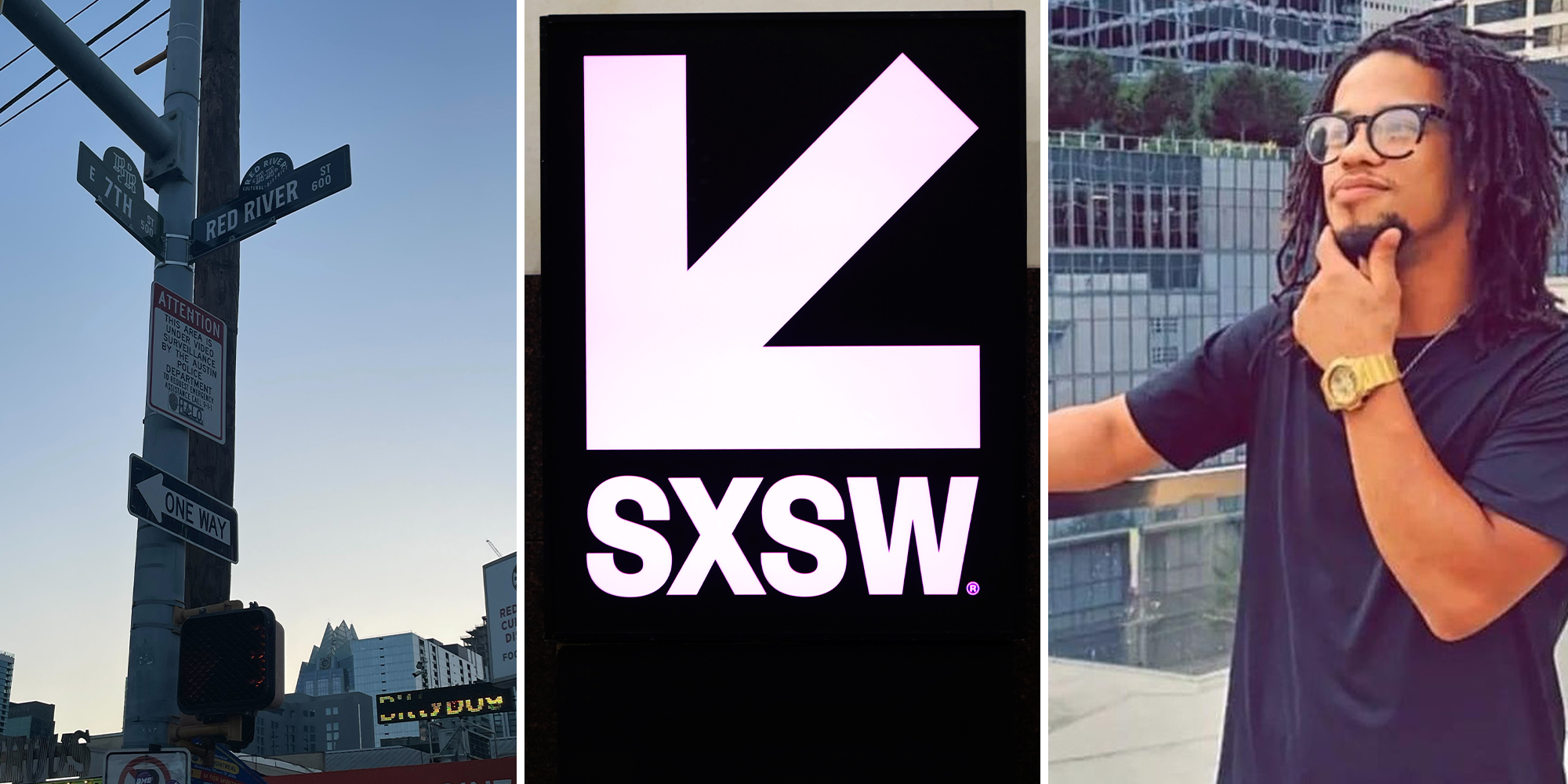 Red River Sign; SXSW Logo; Cody Shelton