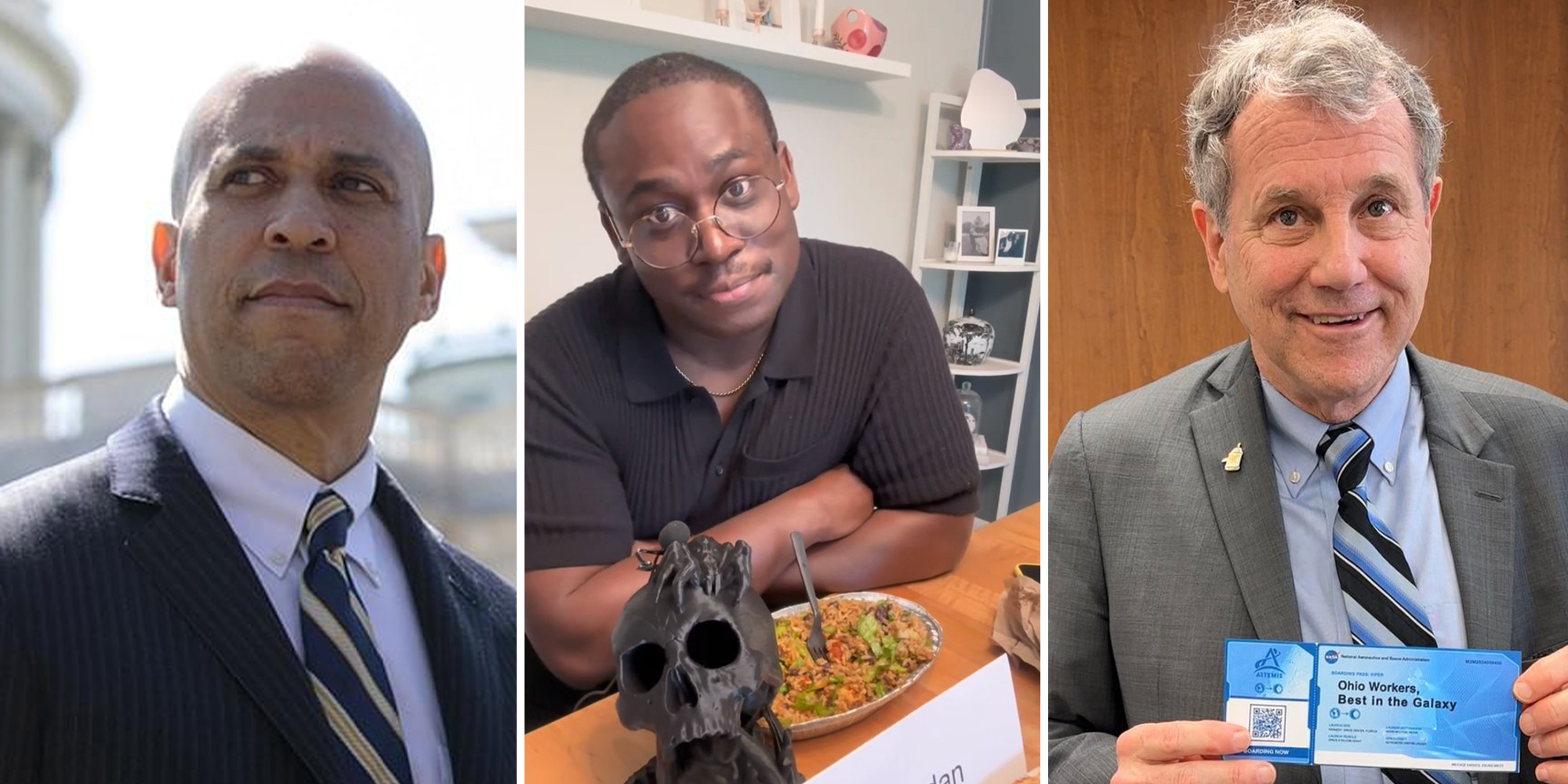 TikToker shares story about influencer roundtable with Sherrod Brown and Cory Booker