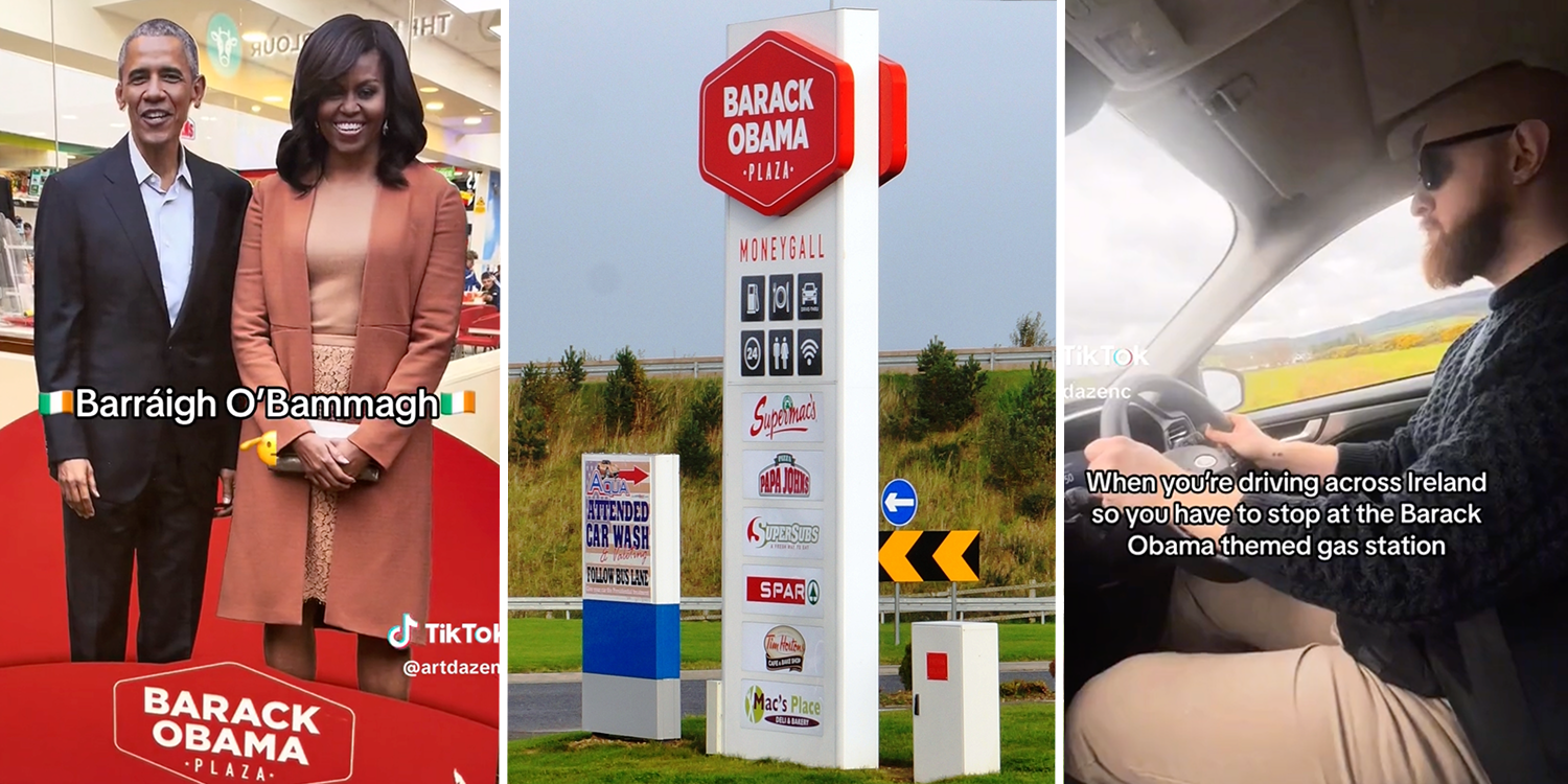 barack obama gas station ireland