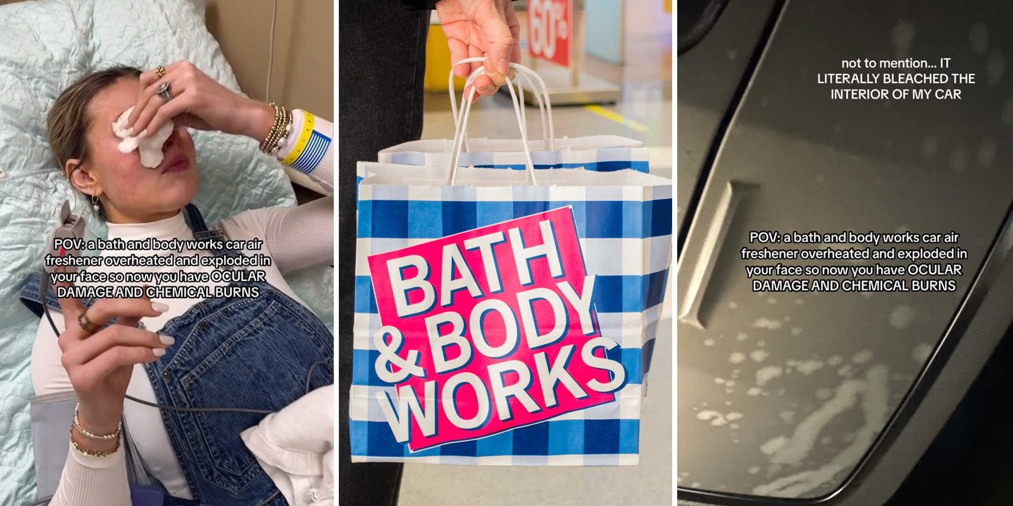 Woman says Bath & Body Works car air freshener sent her to the hospital