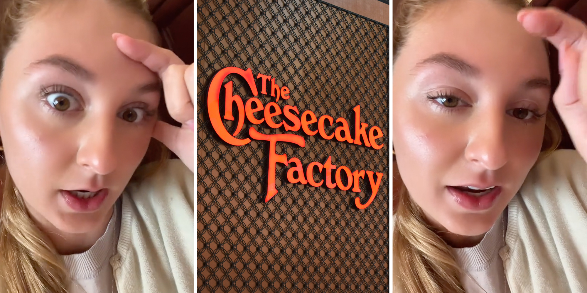 Woman talking(l+r), The Cheesecake Factory