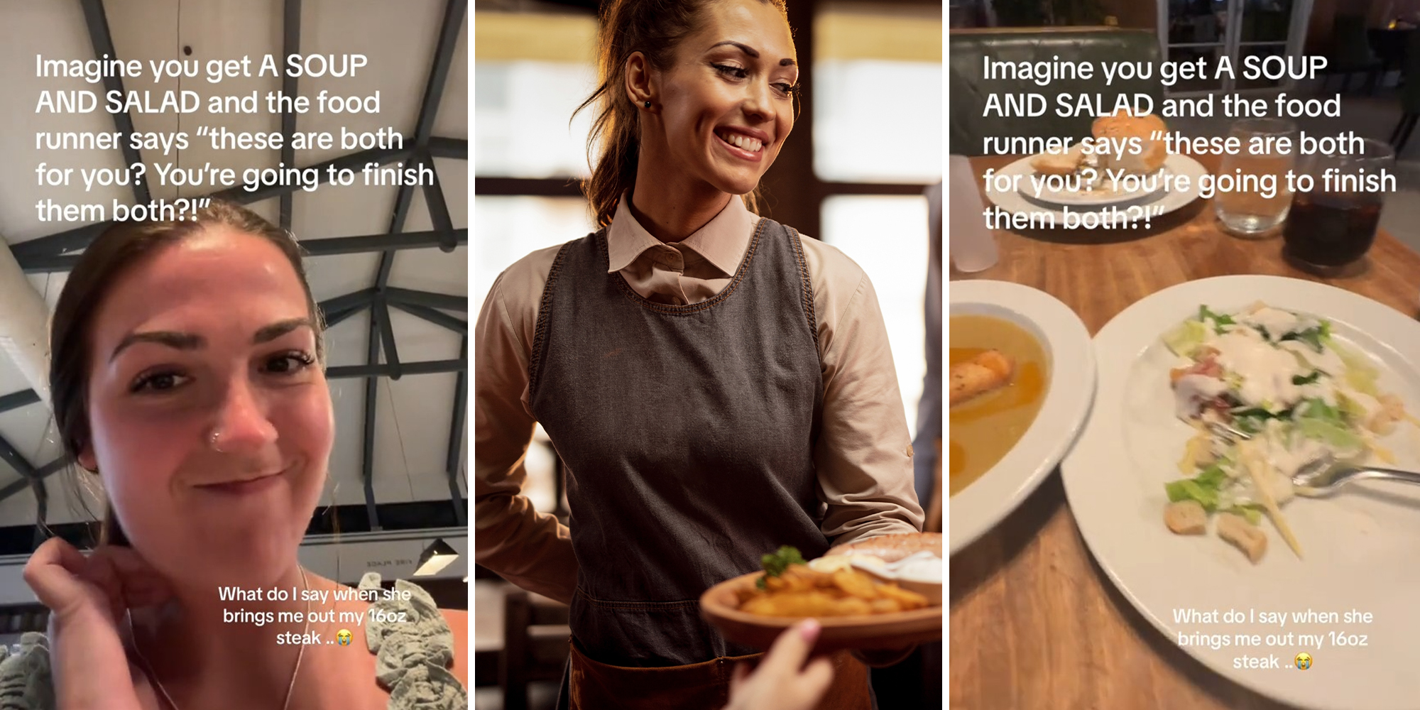 Woman says worker shamed her for ordering soup and salad