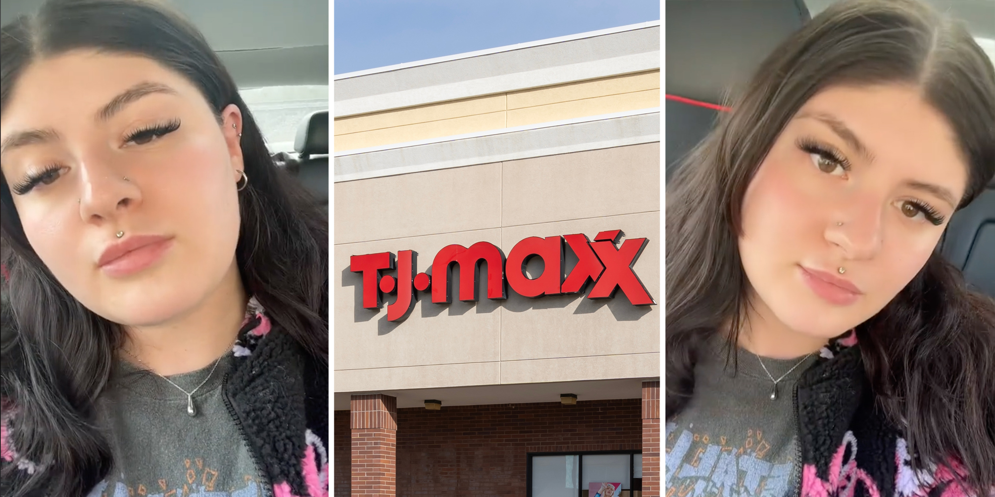 Woman talking(l+r), TJ Maxx(c)