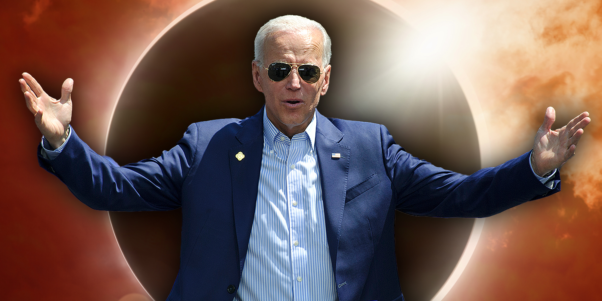 The solar eclipse is secret dark brandon worship