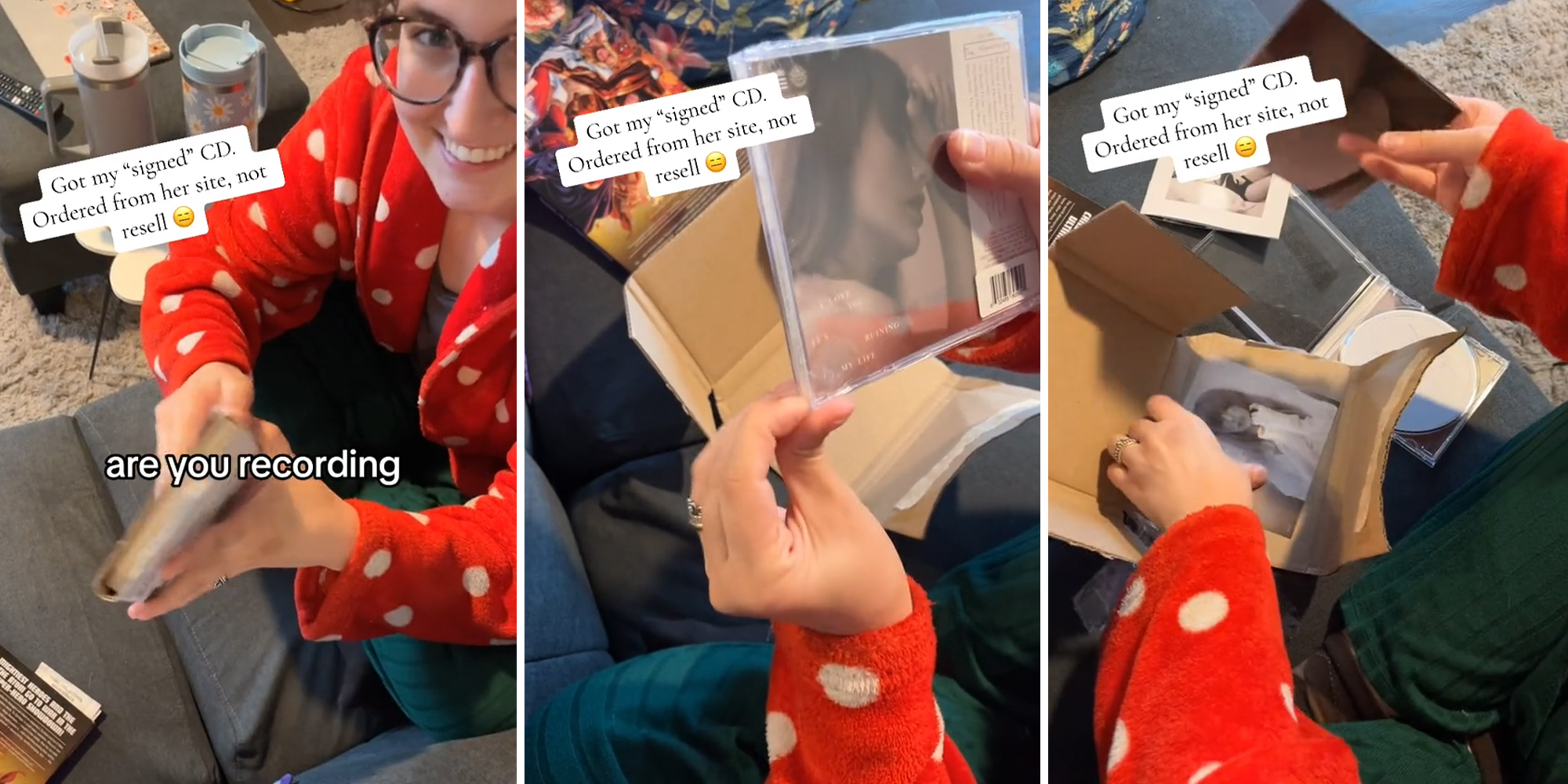 Swiftie ordered signed ‘Tortured Poets Department’ CD. Then she opened the case