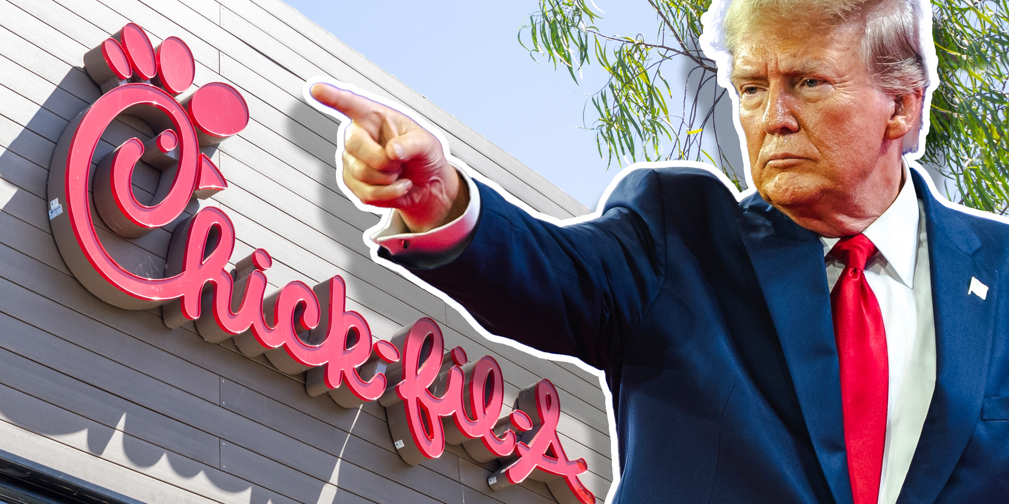 Donald trump over chick-fil-a