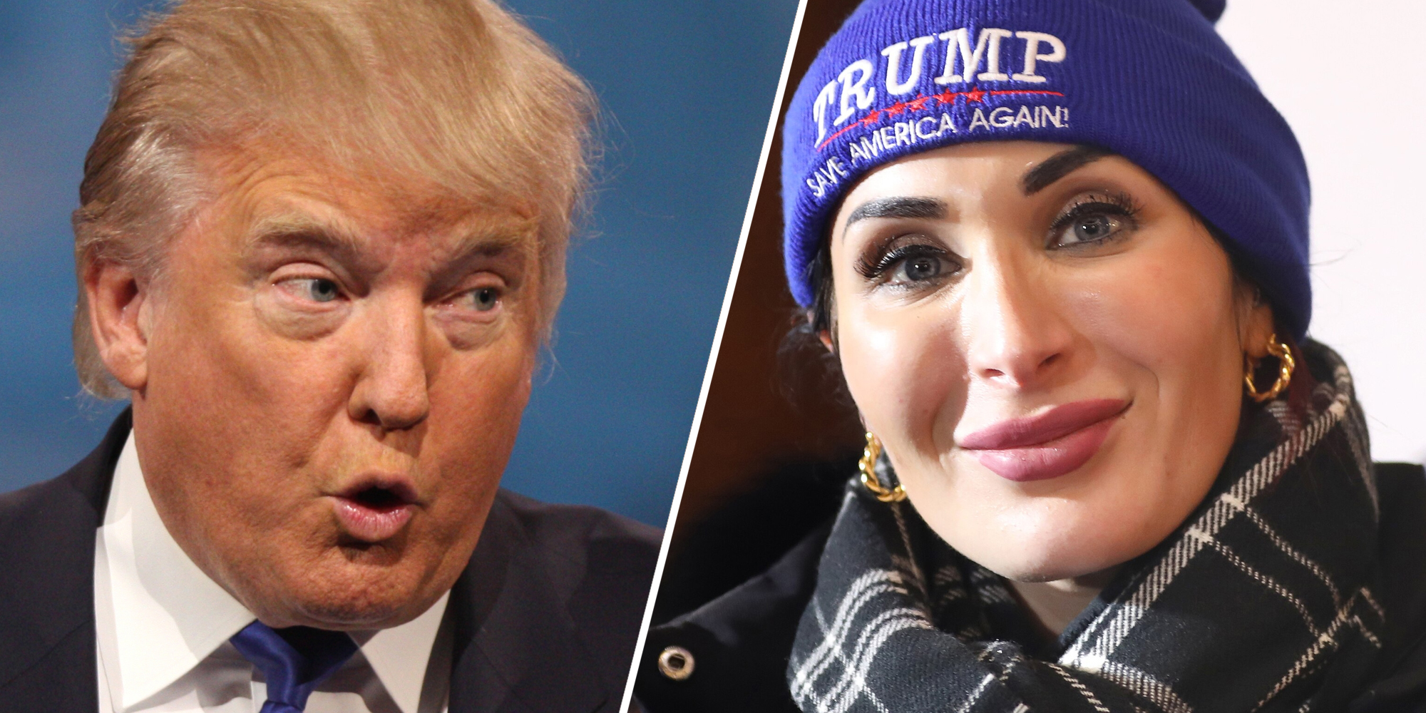 Donald Trump(l), Laura Loomer(r)