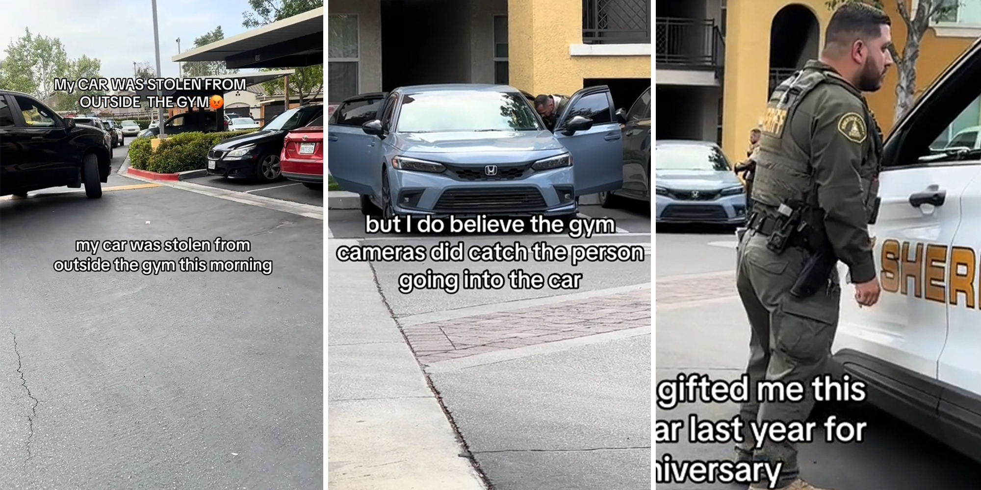 Woman says someone stole her car from the gym—and it wasn’t random