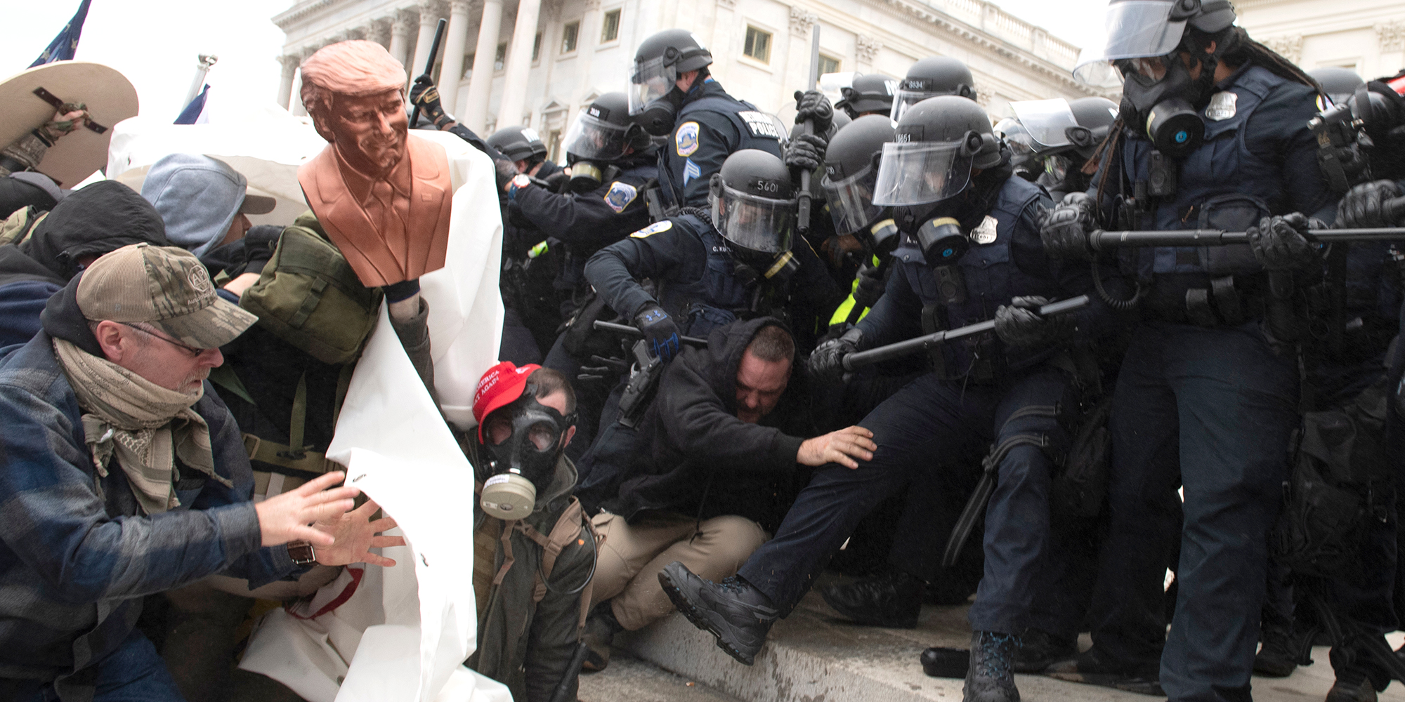 Washington DC, USA Jan 6 2021: Riots in DC