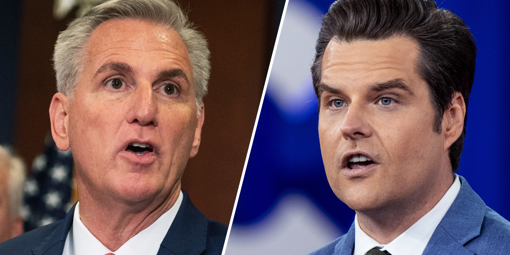 Kevin McCarthy(l), Matt Gaetz(r)