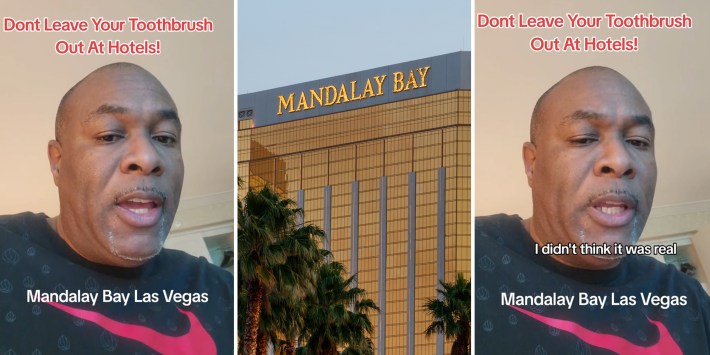 Hotel guest warns against leaving toothbrush out at hotel after catching workers