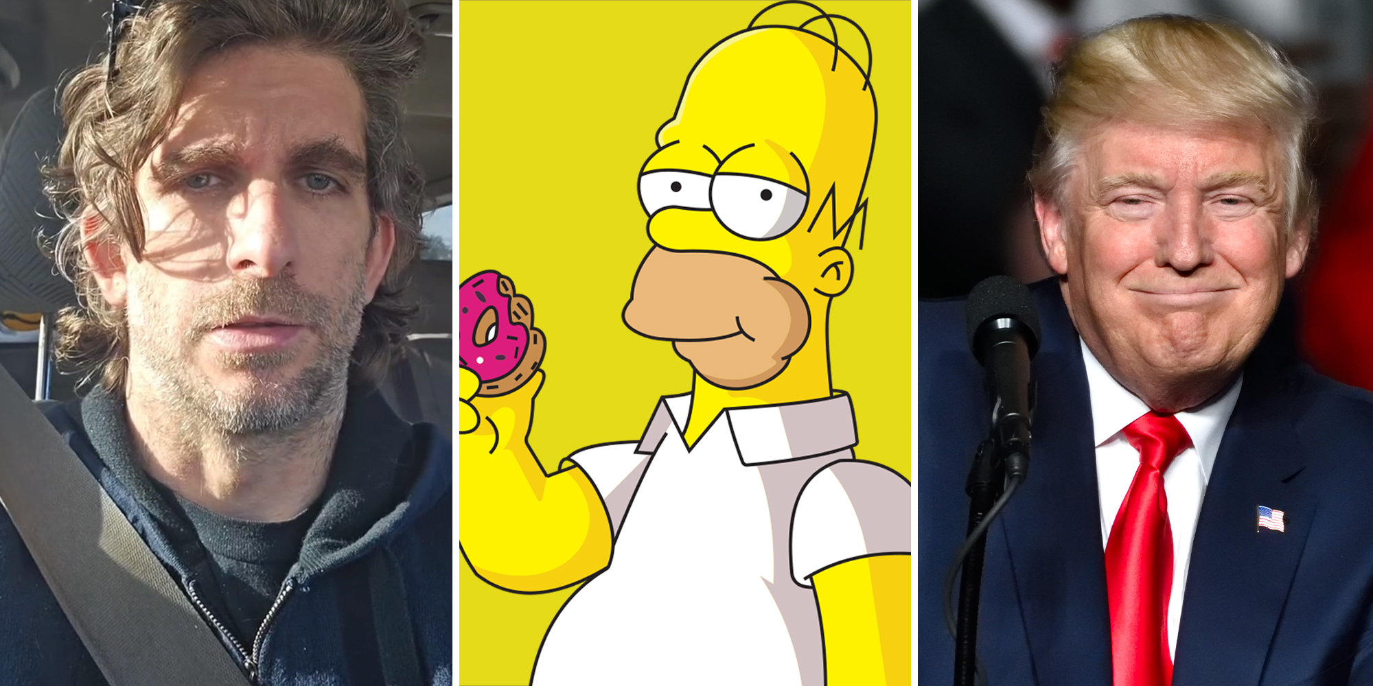 Maxwell, Homer Simpson and Trump