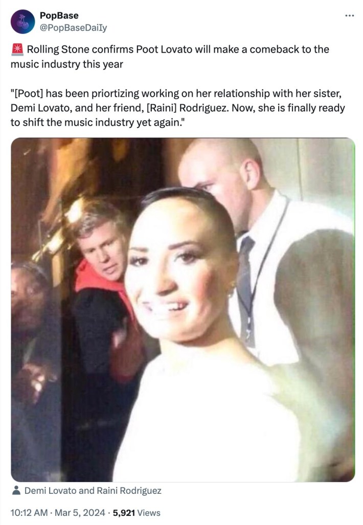 poot lovato meme