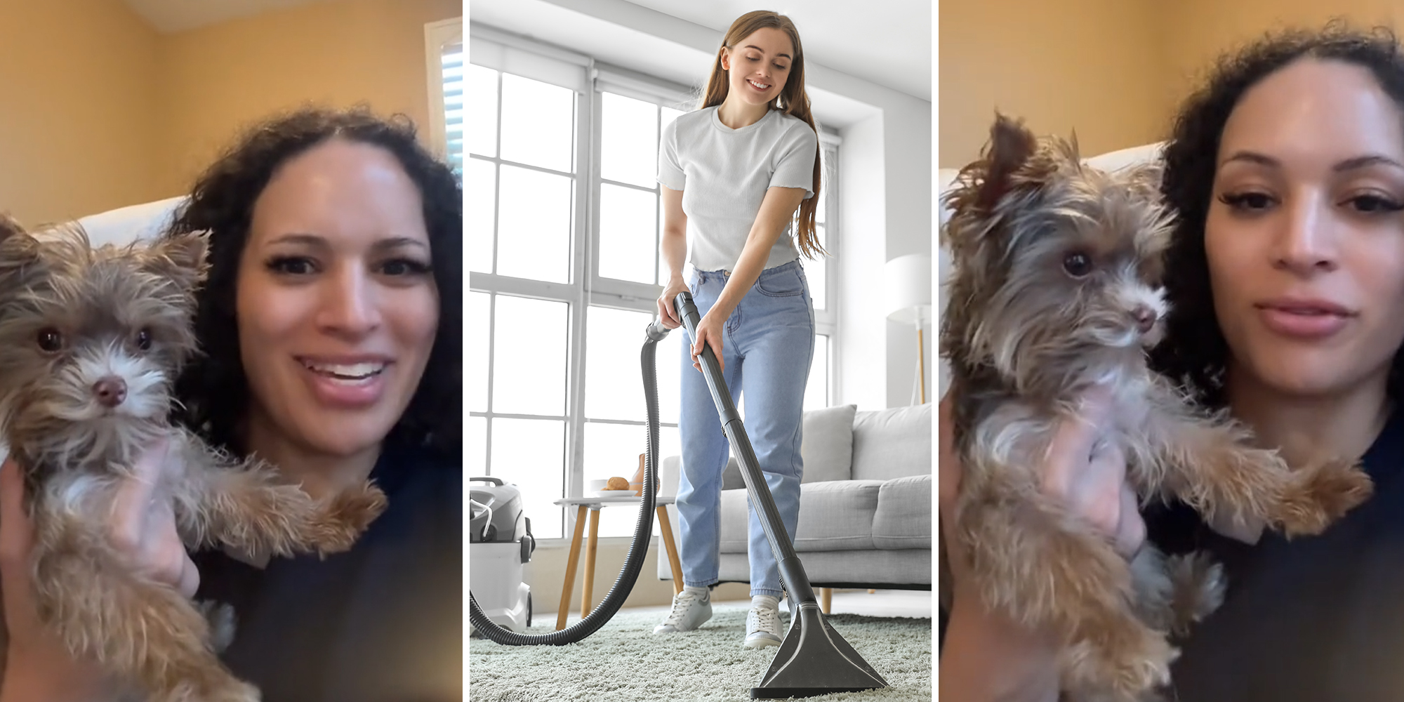 Dog owner shares hack for getting your pet to stop being scared of the vacuum, blow dryer