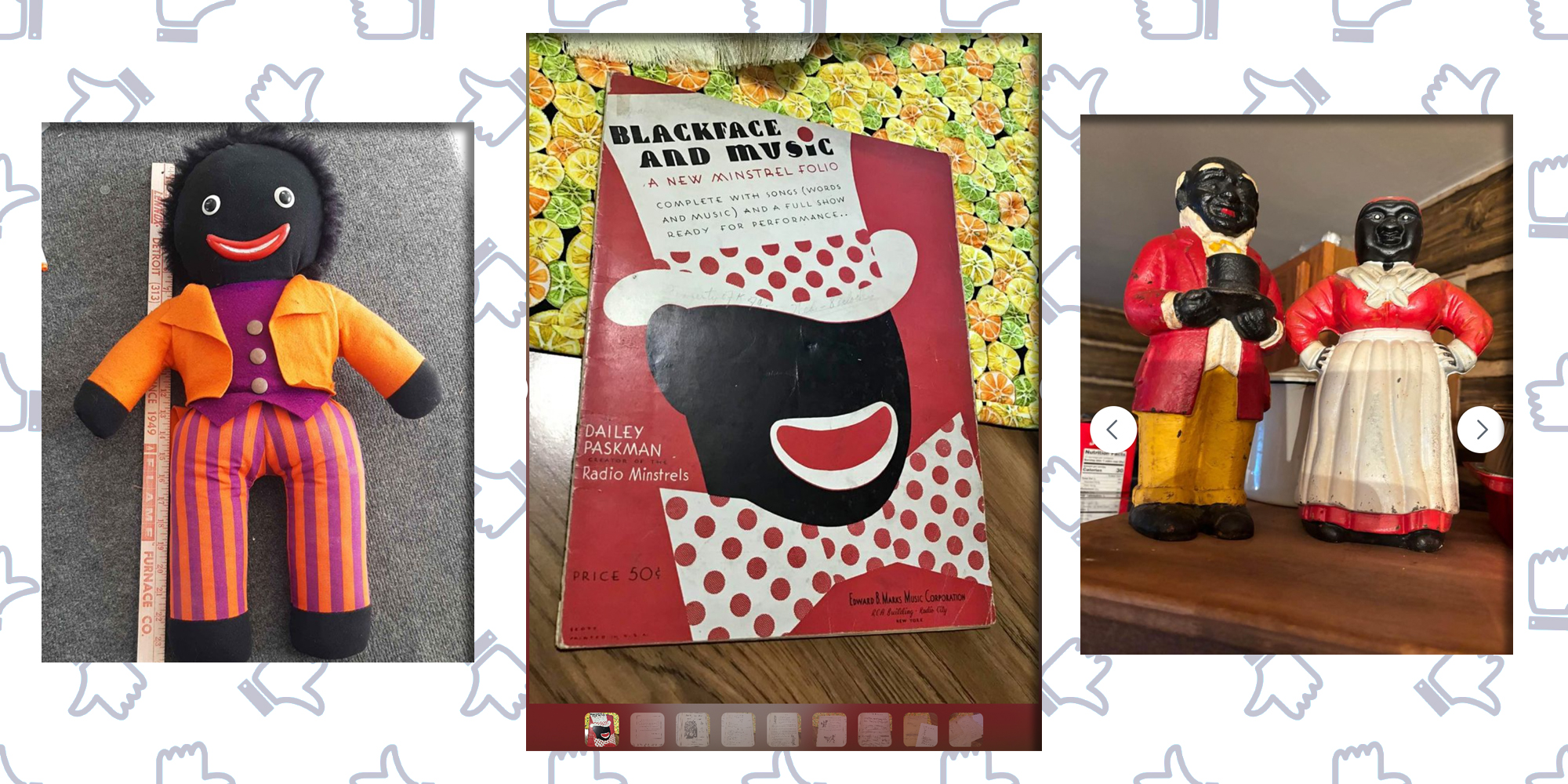 facebook marketplace blackface materials