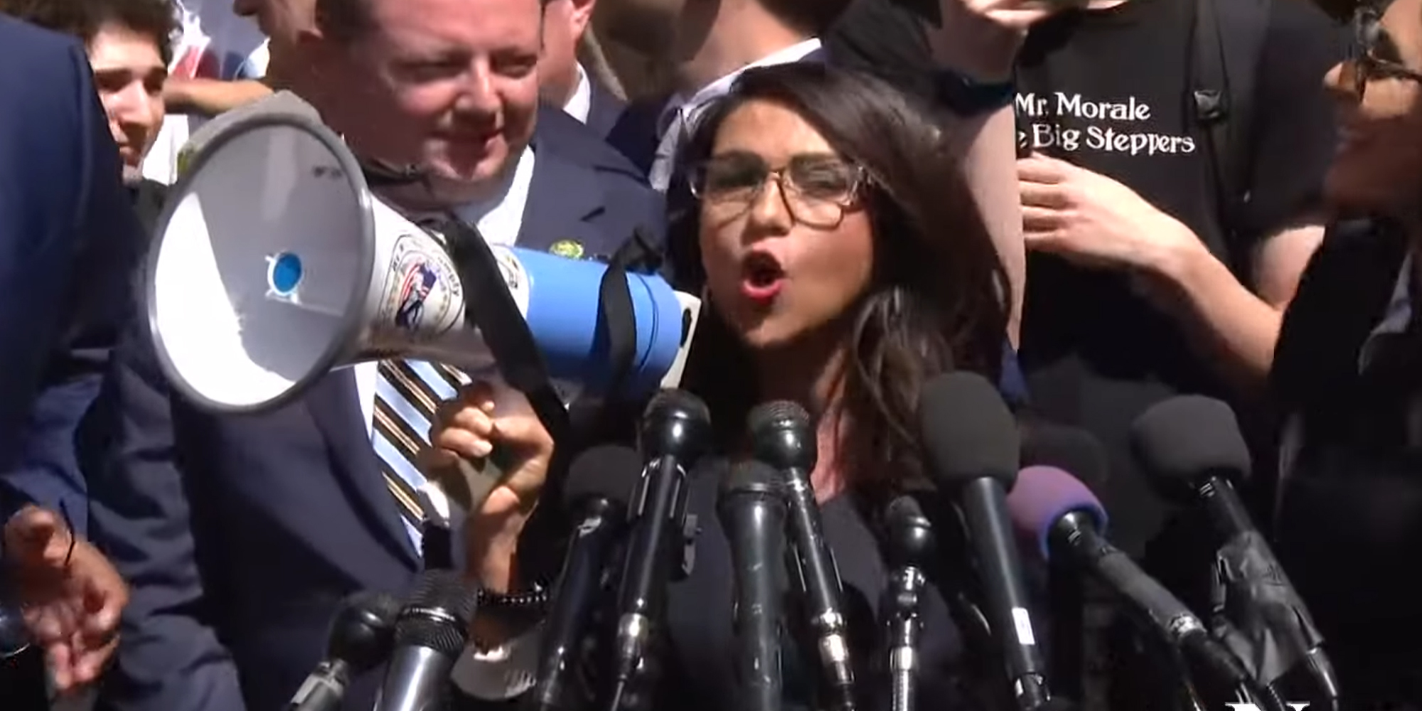 GW protestor mocks Lauren Boebert for her inappropriate conduct at musical