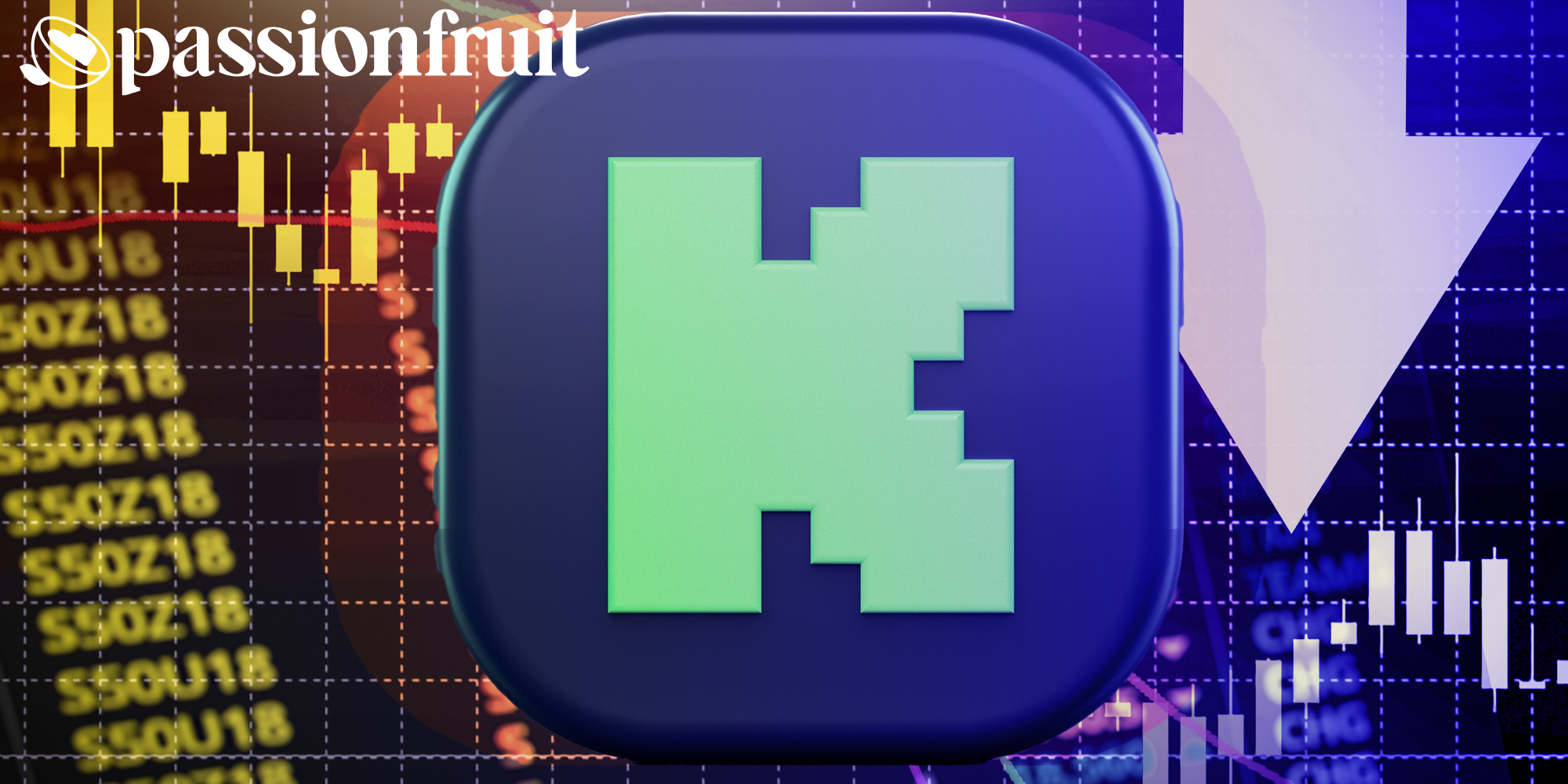 kick logo next to image of downward trends and a passionfruit logo