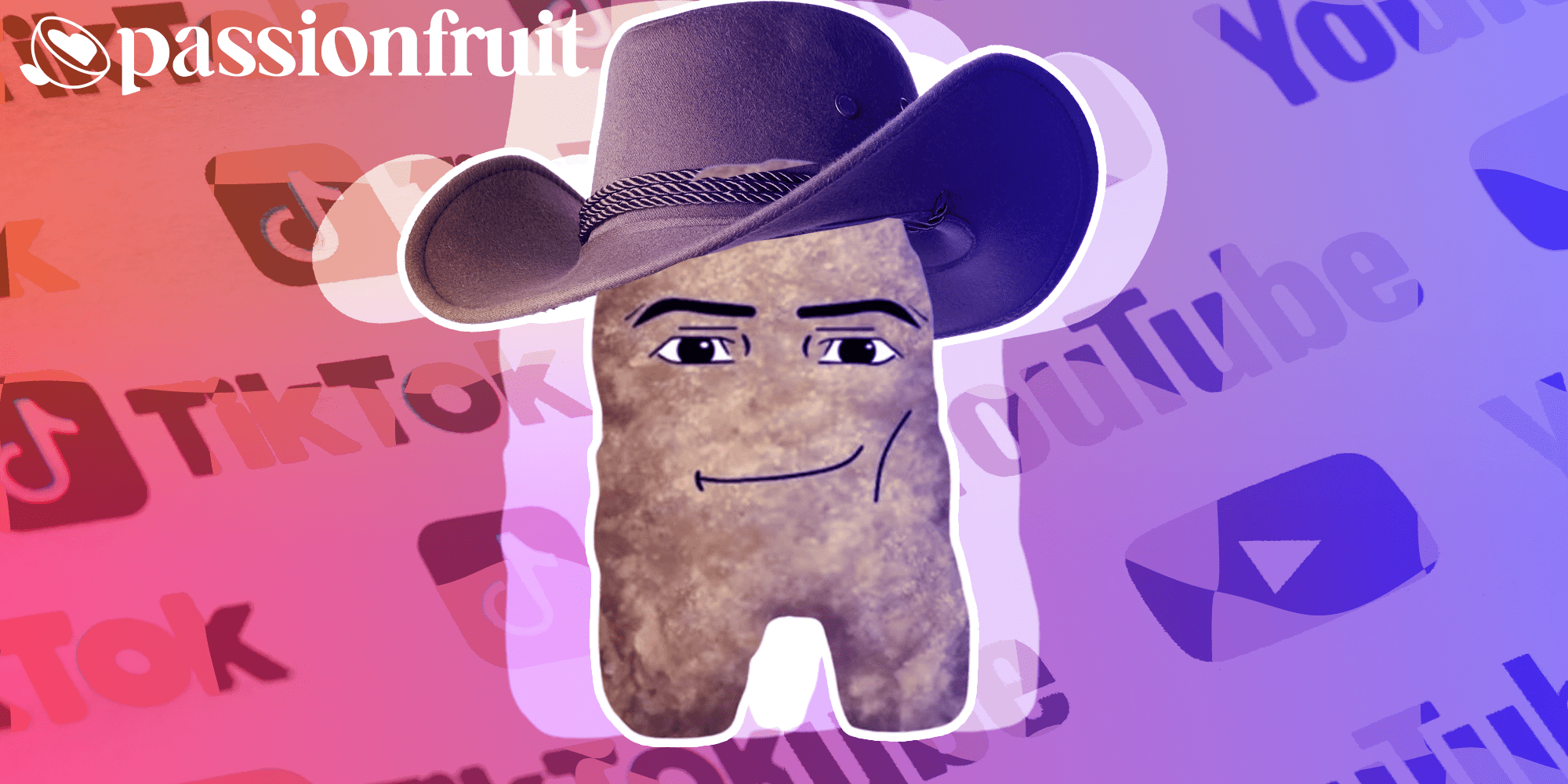 Razi Irawani cotton eye joe remix's Chicken Nugget over tiktok and youtube logos