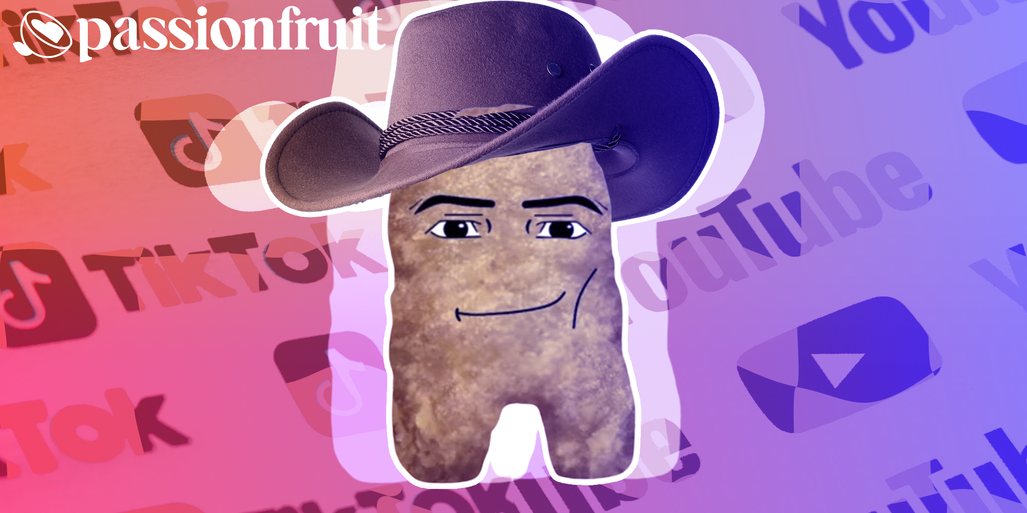 Razi Irawani cotton eye joe remix's Chicken Nugget over tiktok and youtube logos