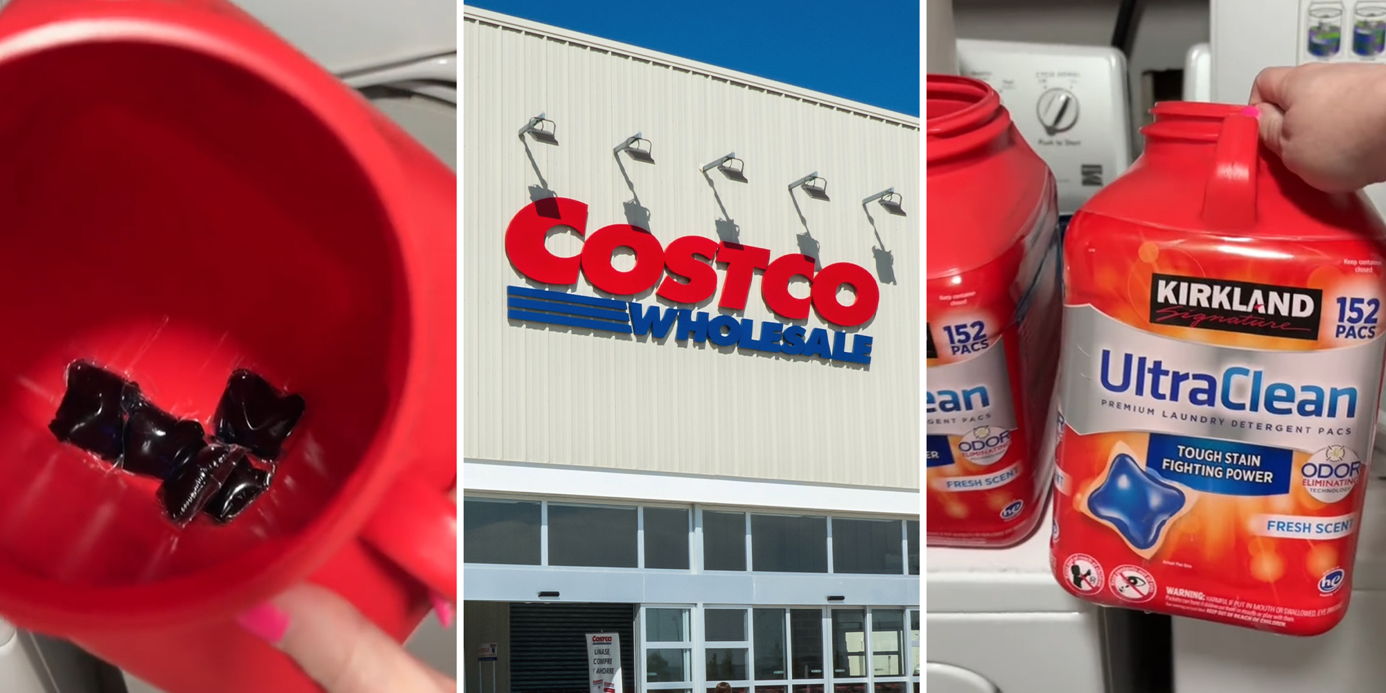 Kirkland customer buys new laundry pods.