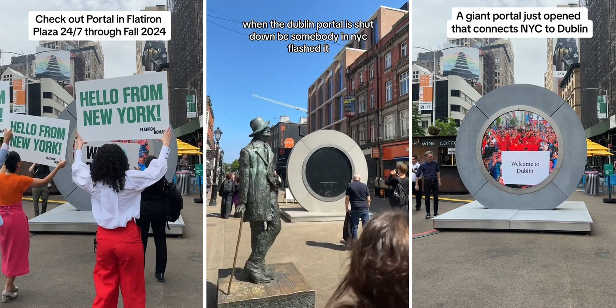 Best memes from the Dublin-NYC portal