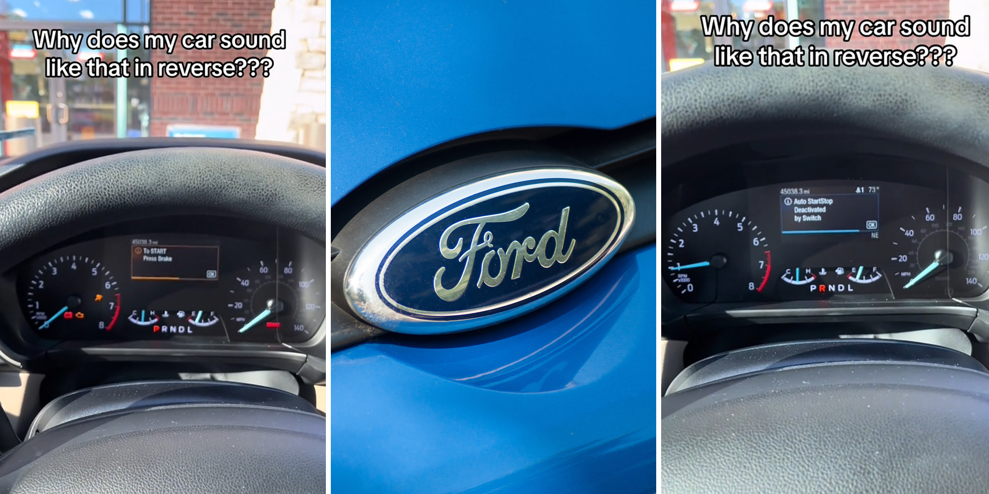 Ford driver can't figure out what this weird sound means when car is in reverse