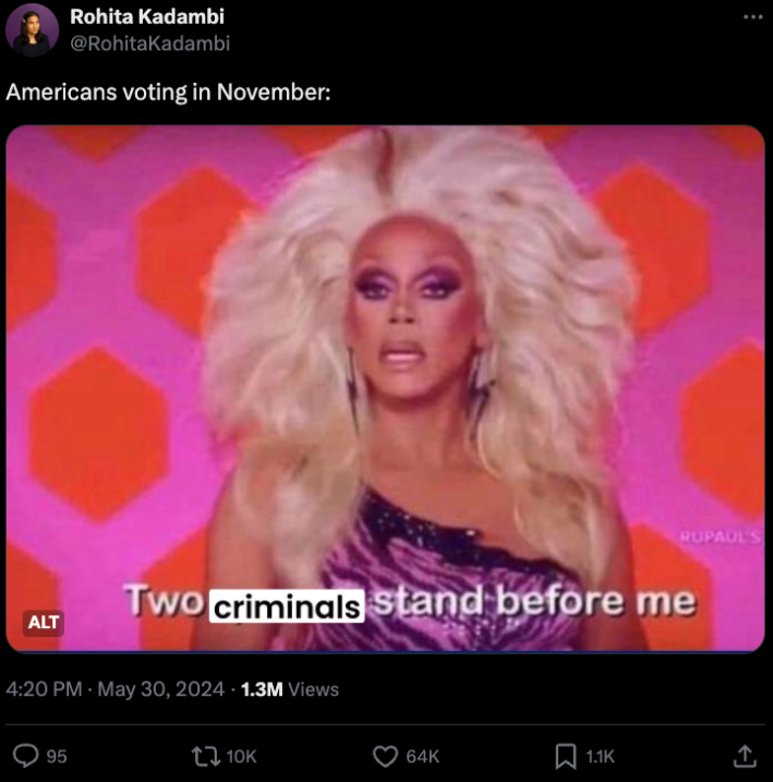 guilty trump rupaul meme