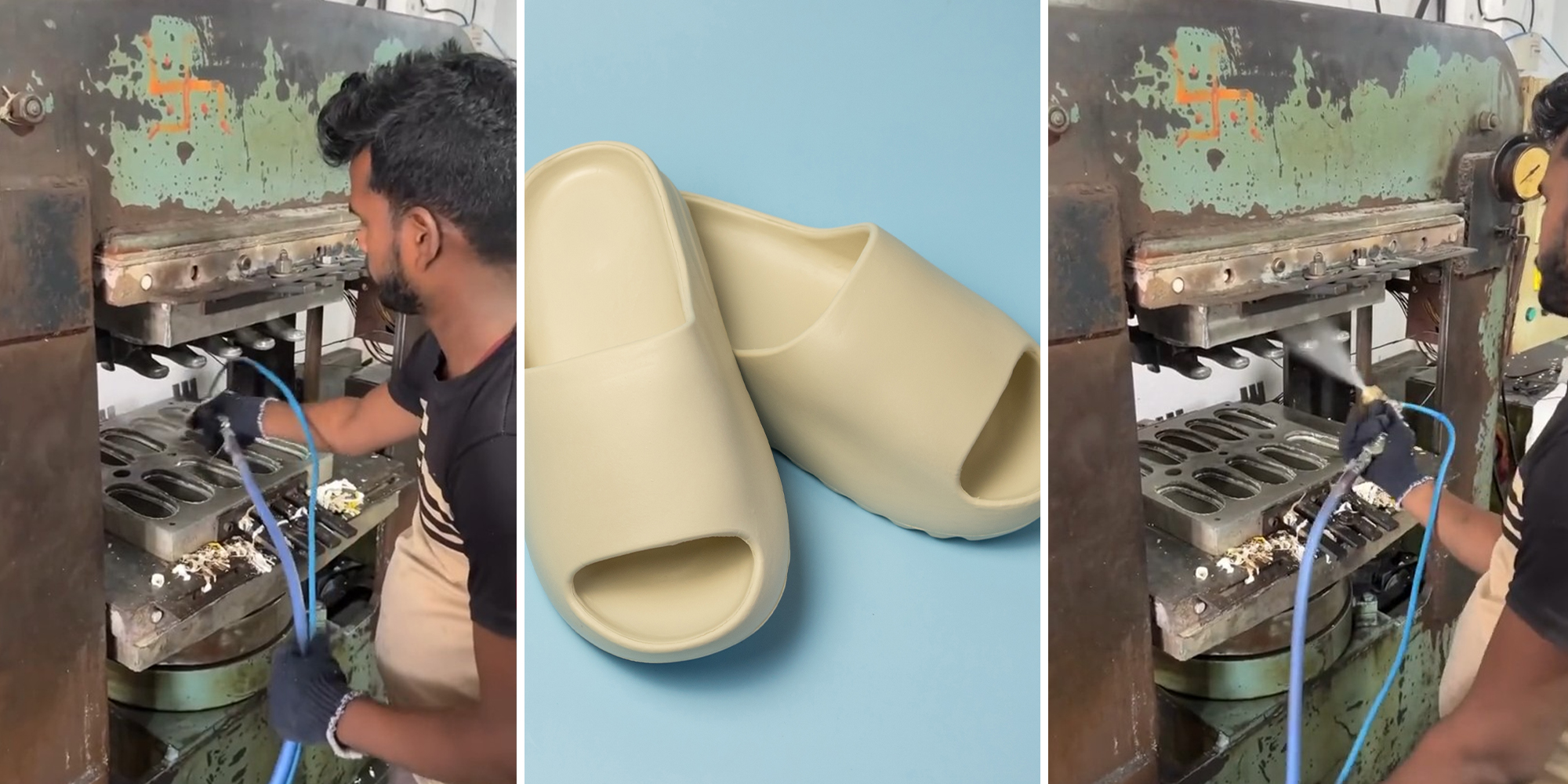 Man shares how flip flops are made