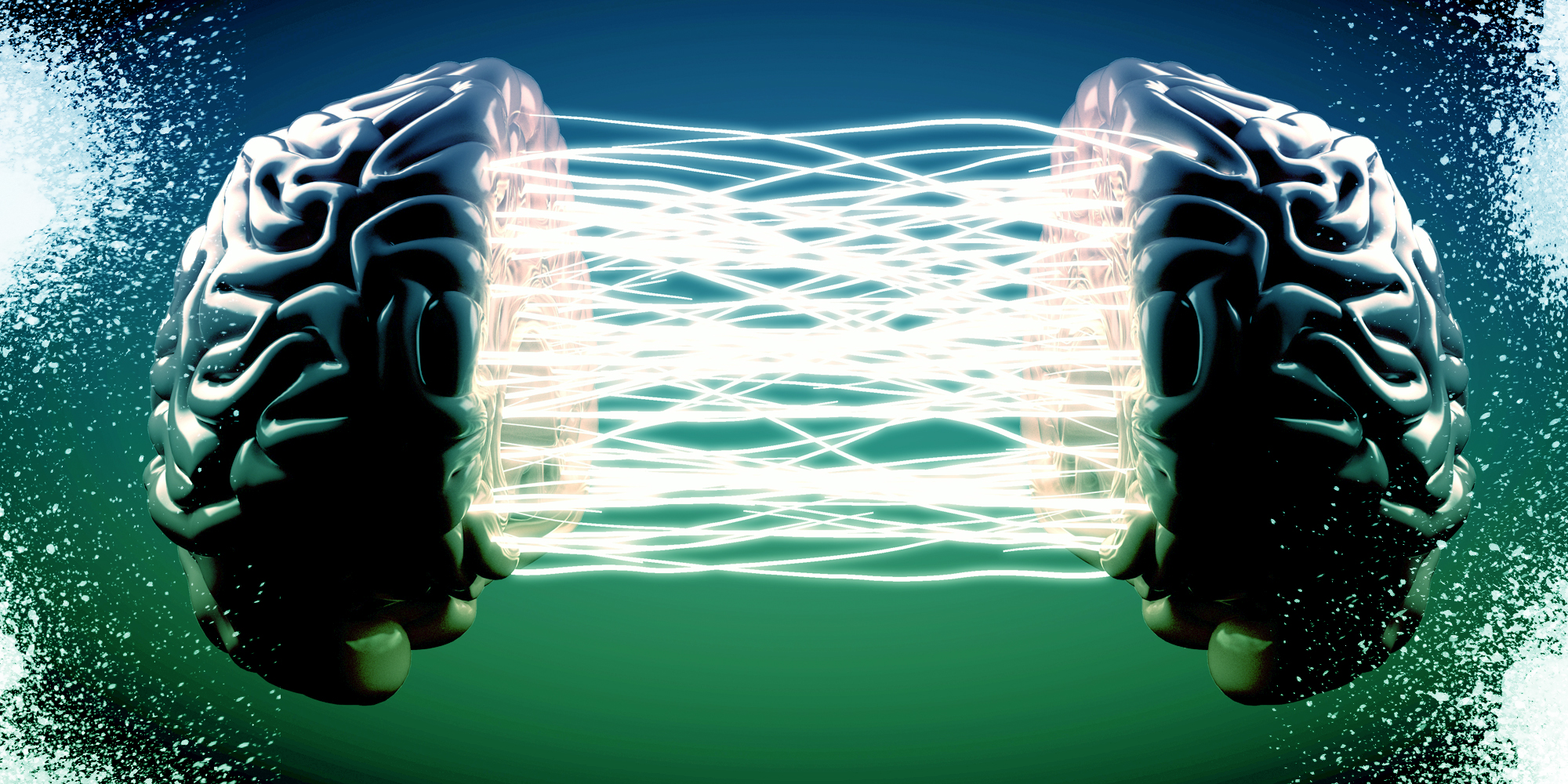 load bearing posts of our time: Brain split with electric connections between them