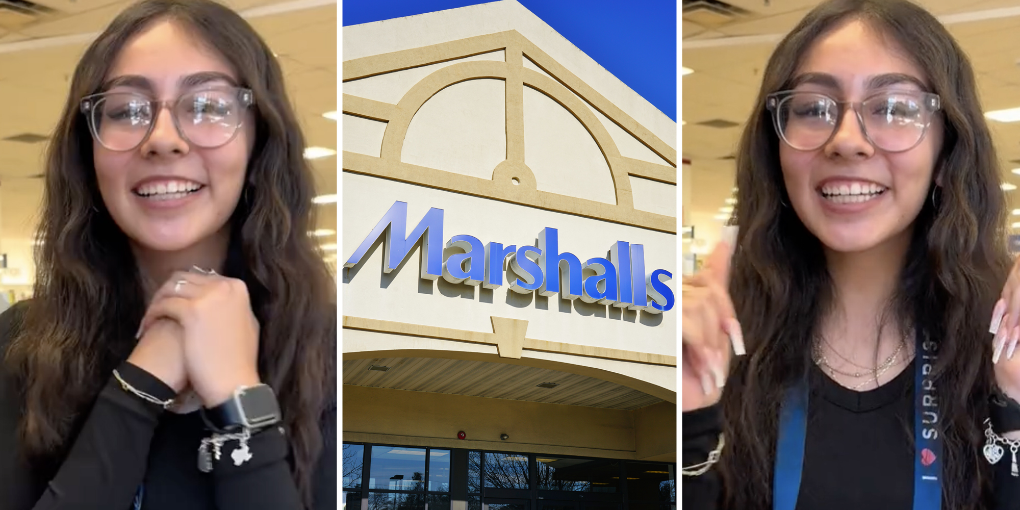 Woman talking(l+r), Marshalls(c)