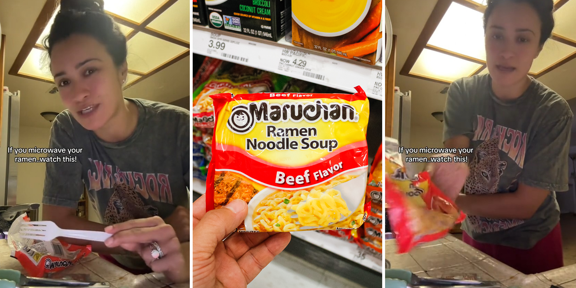 Woman says you shouldn’t microwave ramen