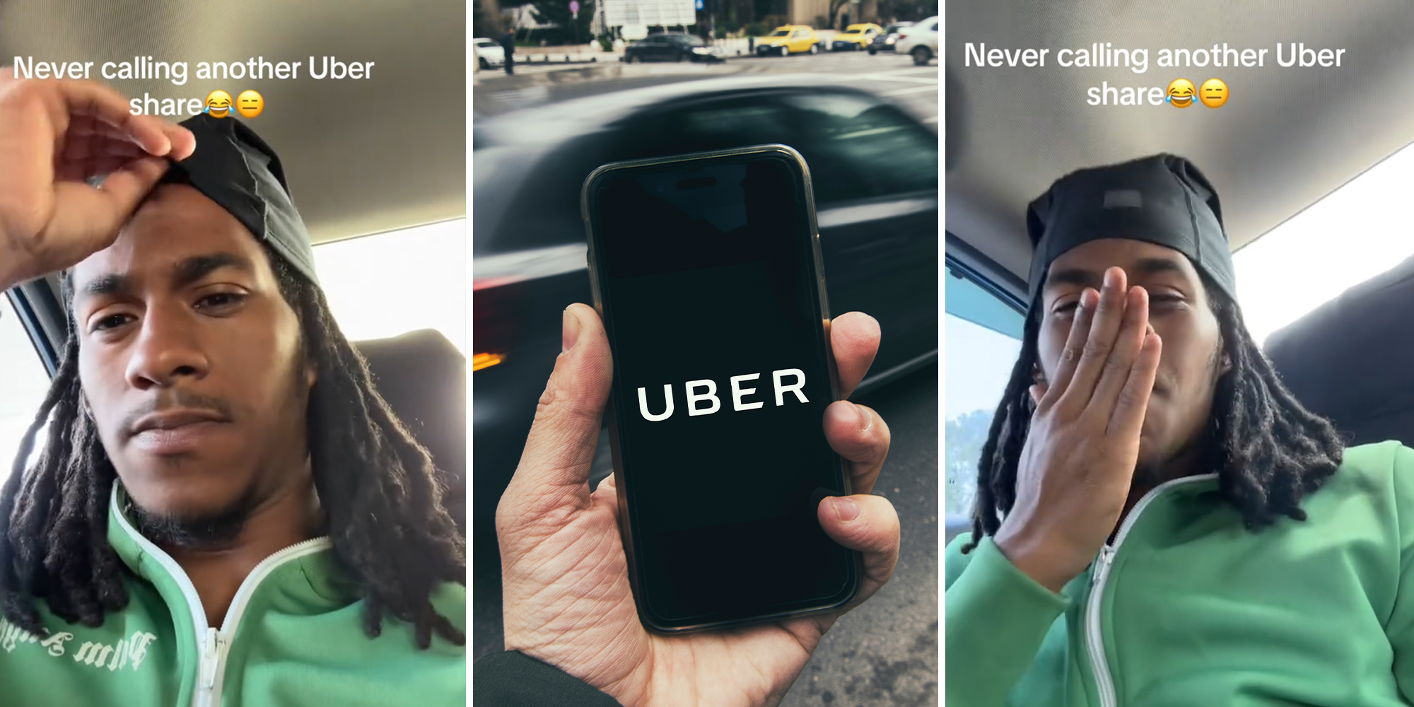 Customer swears off Uber Share after seeing who he had to ride with