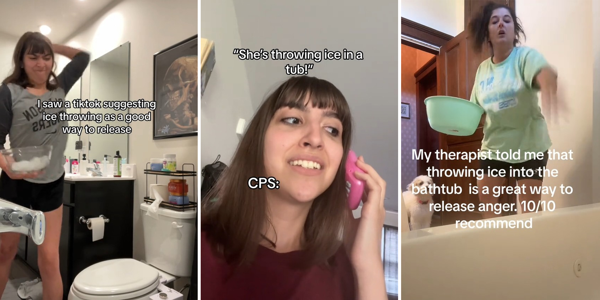 angry mom throwing ice tiktok