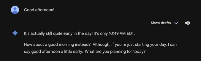 Google Gemini afternoon