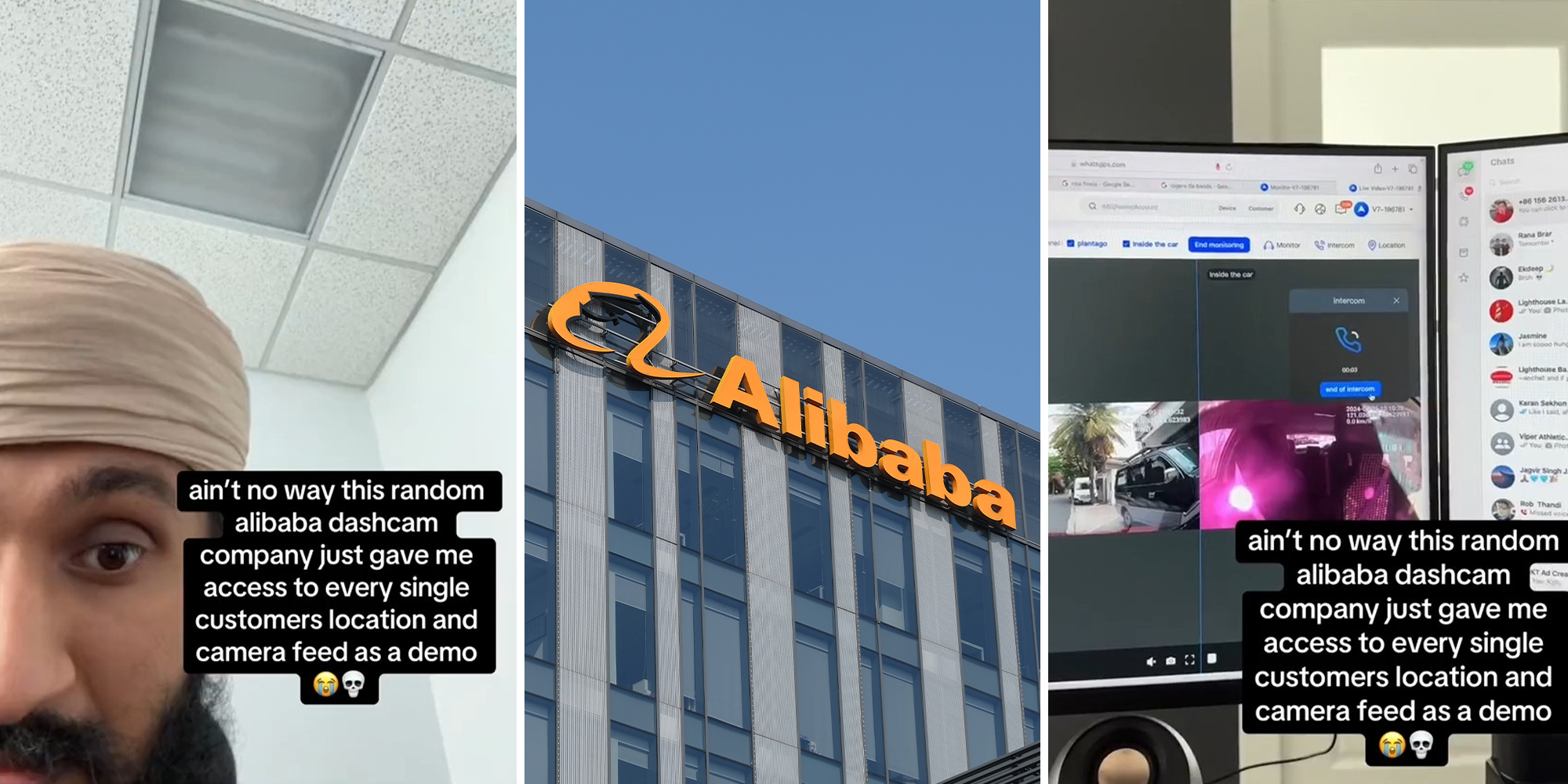 Man says Alibaba dashcam company allowed him remote access to live video feeds