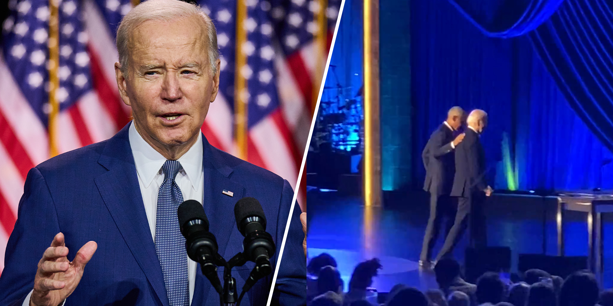 The internet is divided over a video of Biden and Obama at a fundraiser