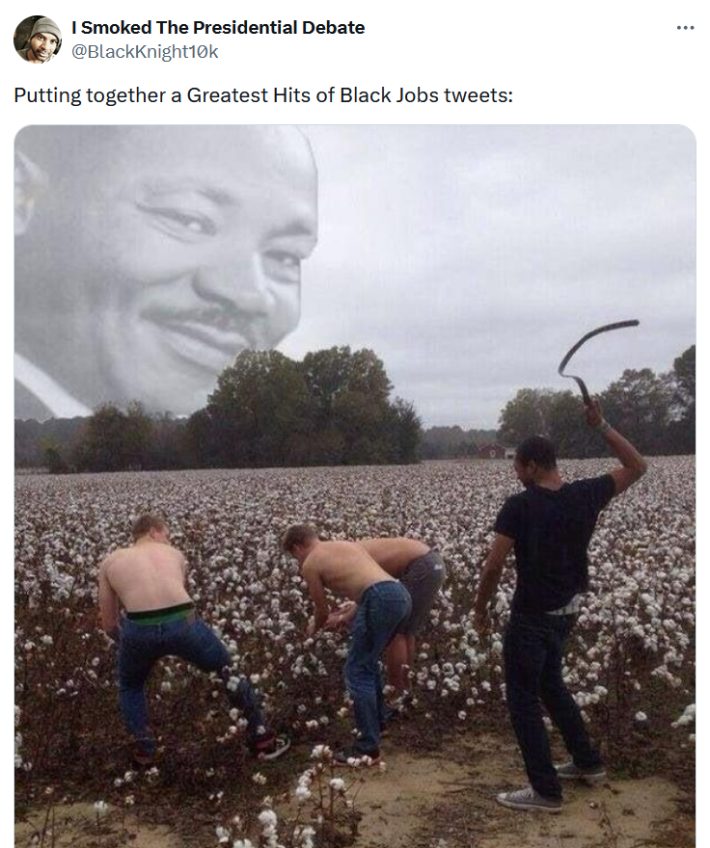 black jobs trump meme