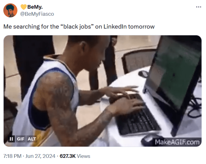 black jobs trump meme