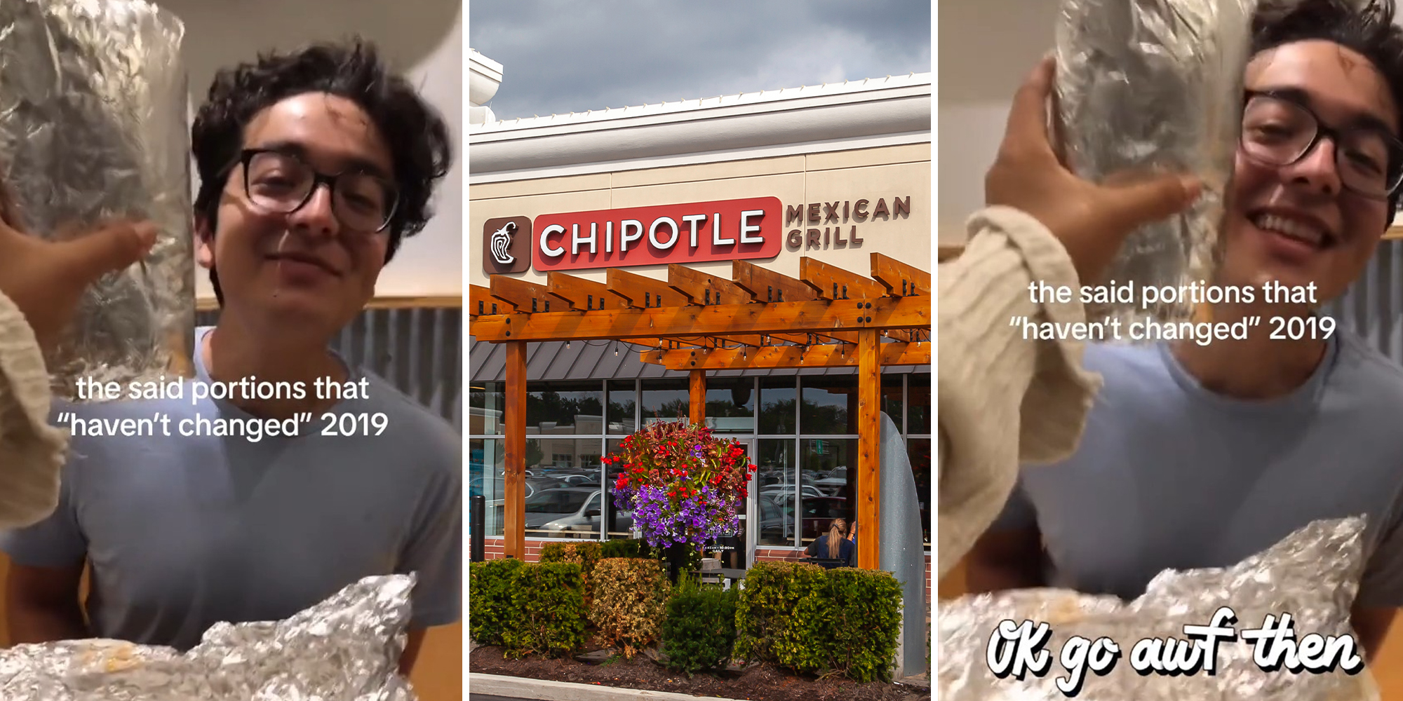 Chipotle customers shocked when they see what a burrito looked like in 2019