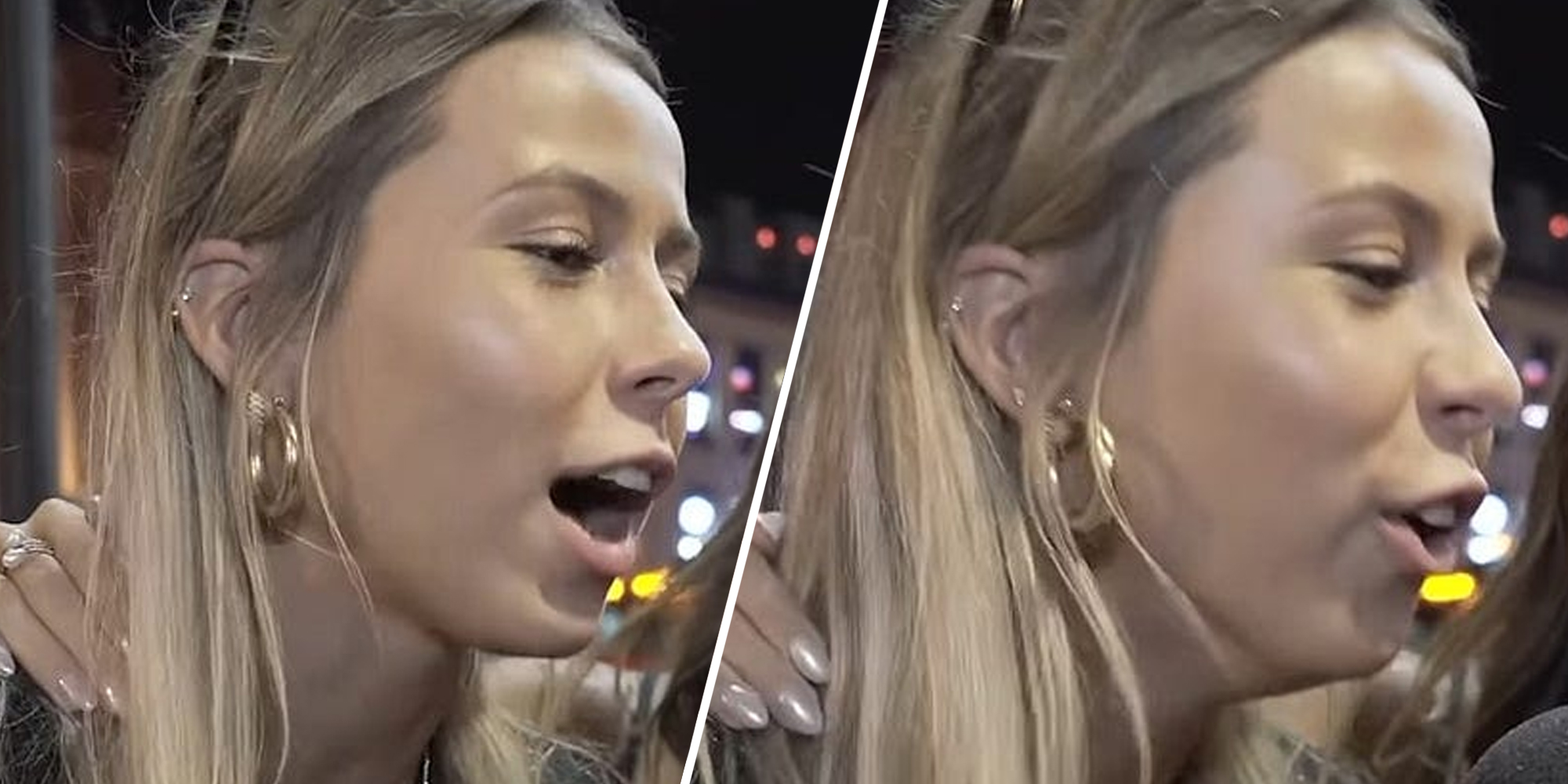 Girl talking(two split)