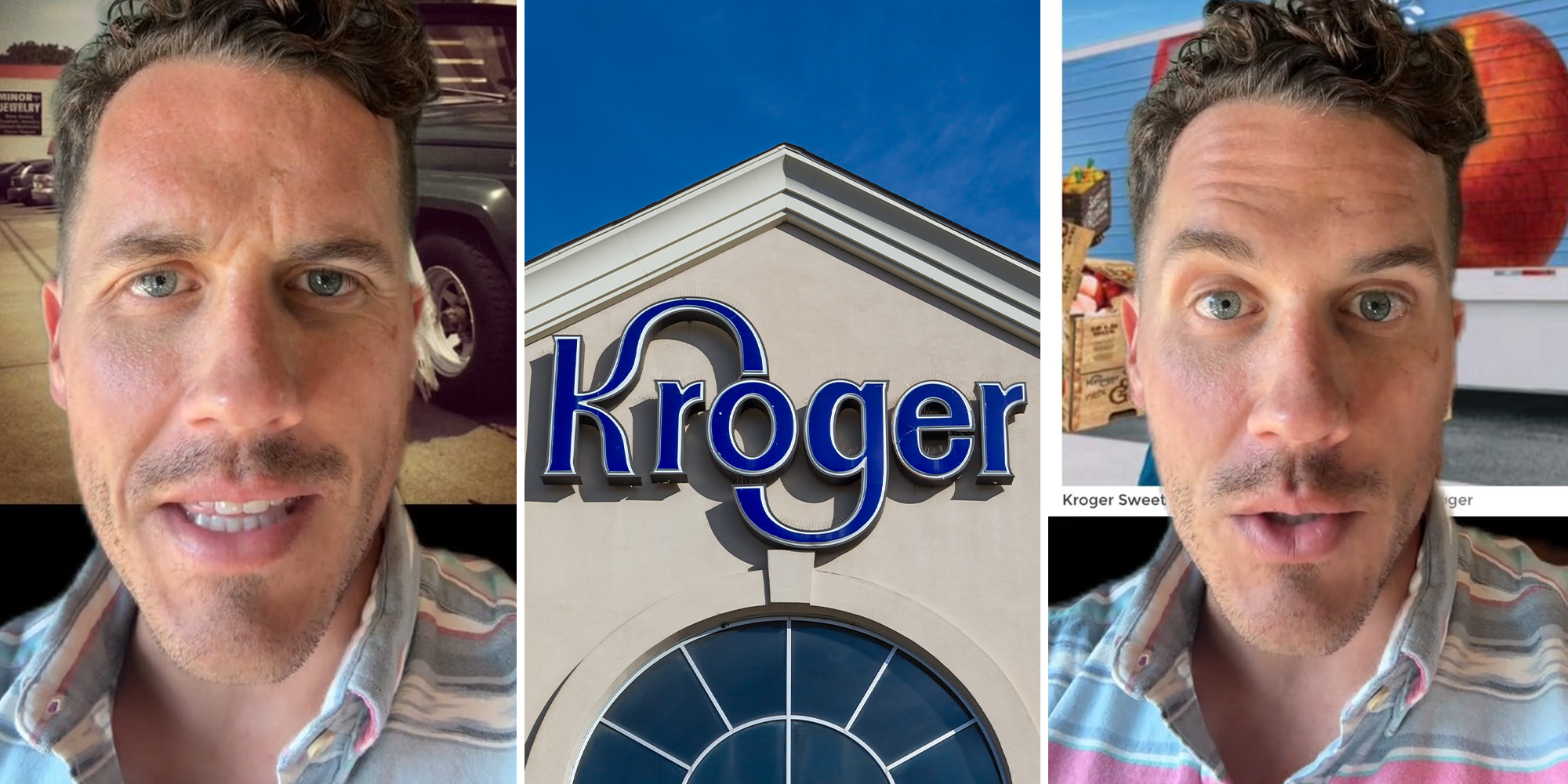 Peach sellers accuse Kroger of stealing, Photoshopping their ads for their new peach truck