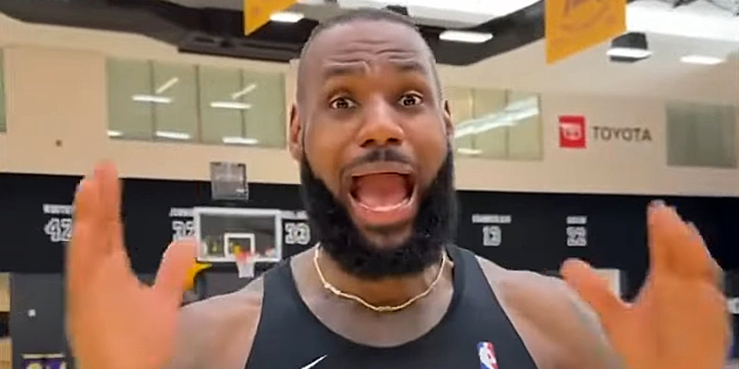 Lebron James screaming