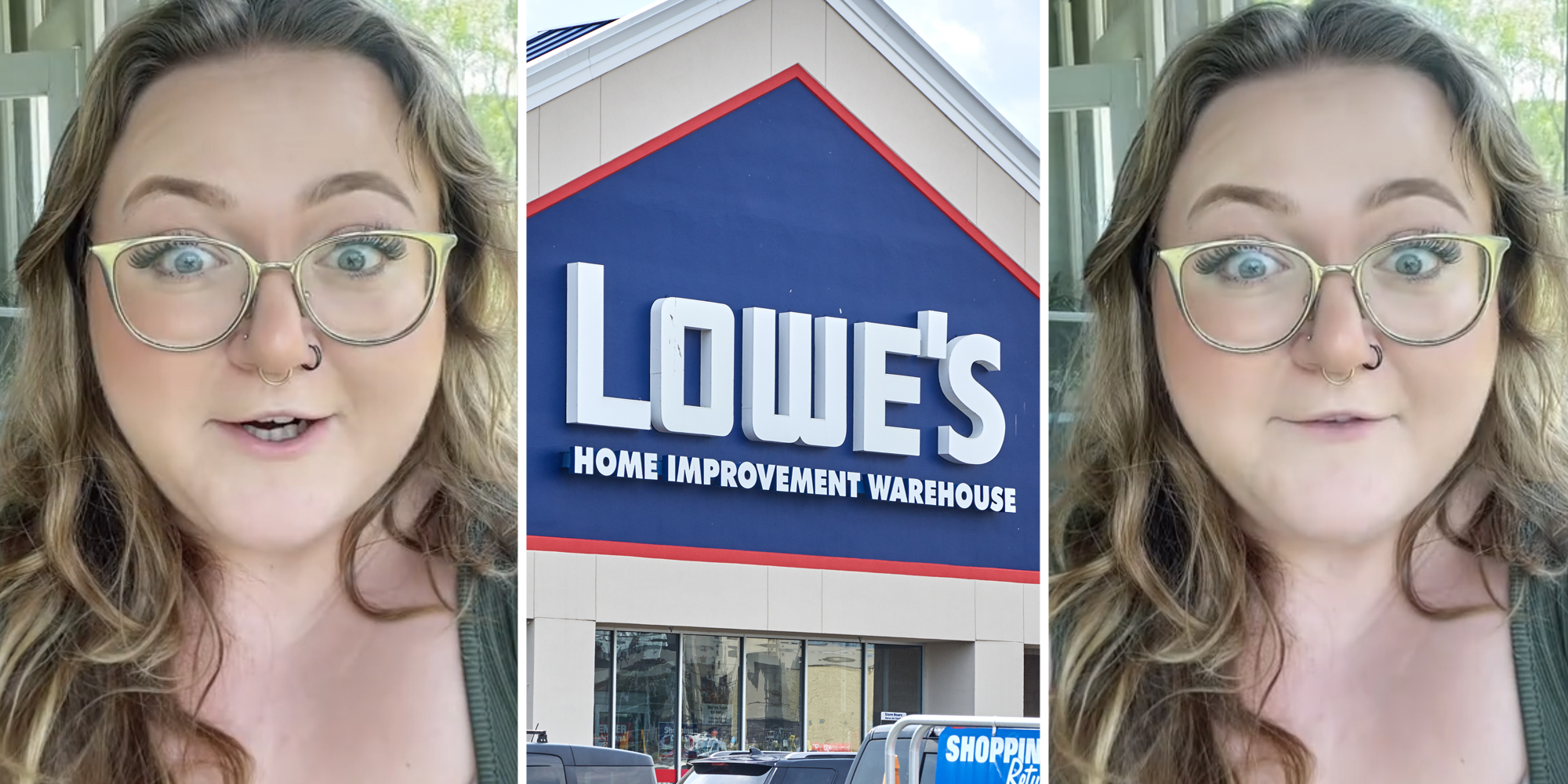 Woman talking(l+r), Lowes(c)